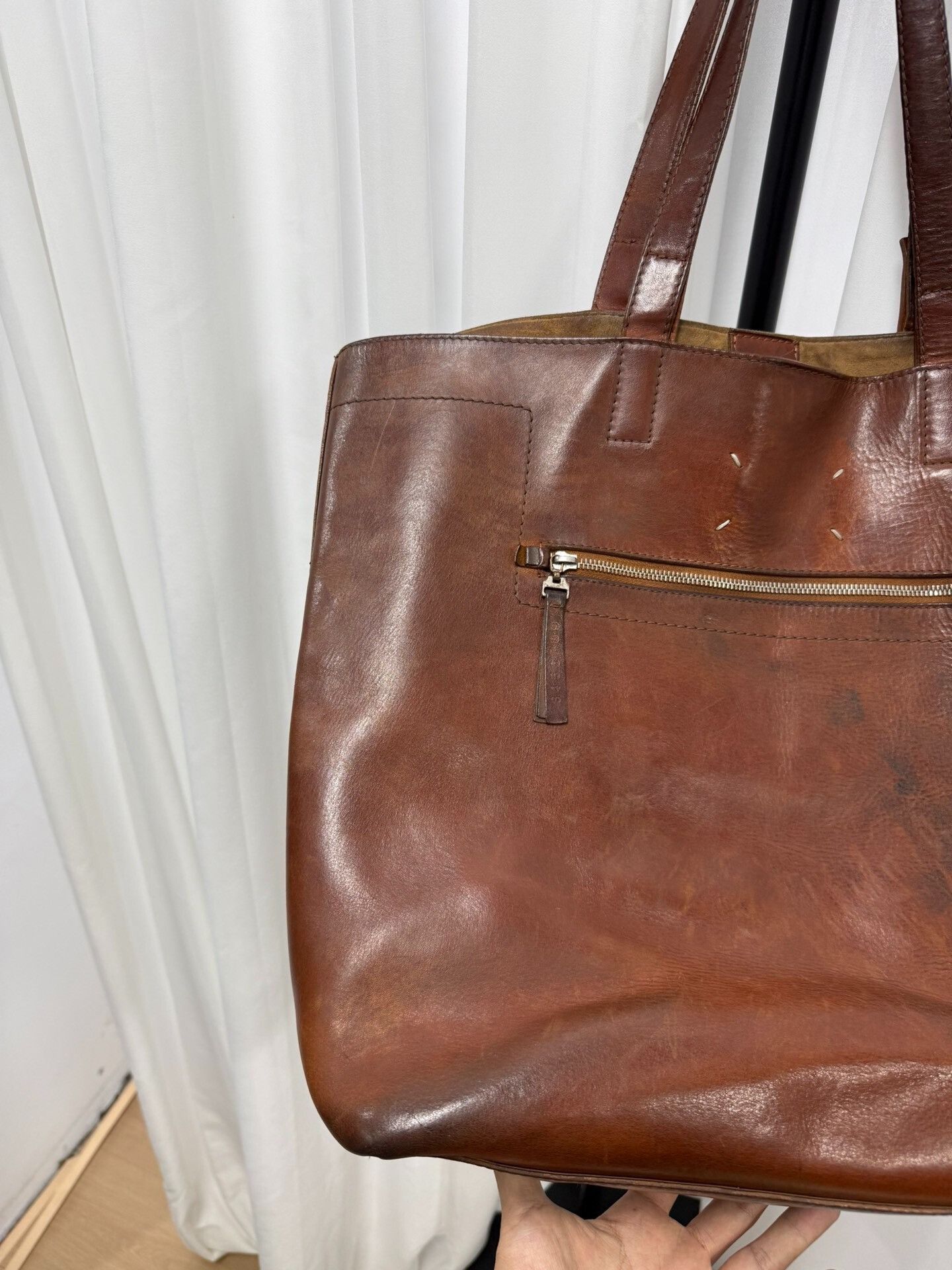 Maison Margiela Maison Margiela Leather Tote Bag Size ONE SIZE - 4 Thumbnail