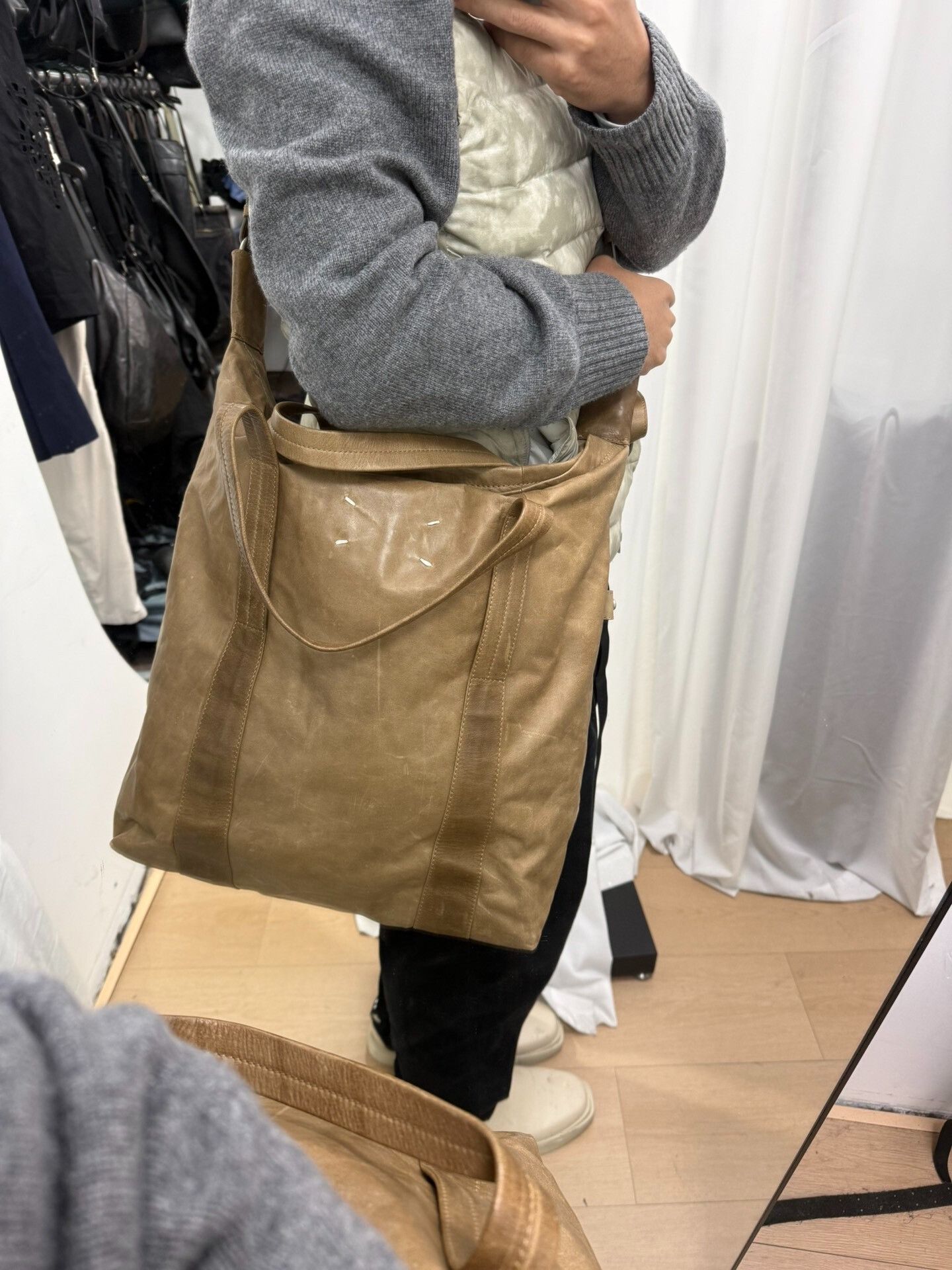 Maison Margiela Maison Margiela Brown Leather Boston Bag Size ONE SIZE - 6 Thumbnail
