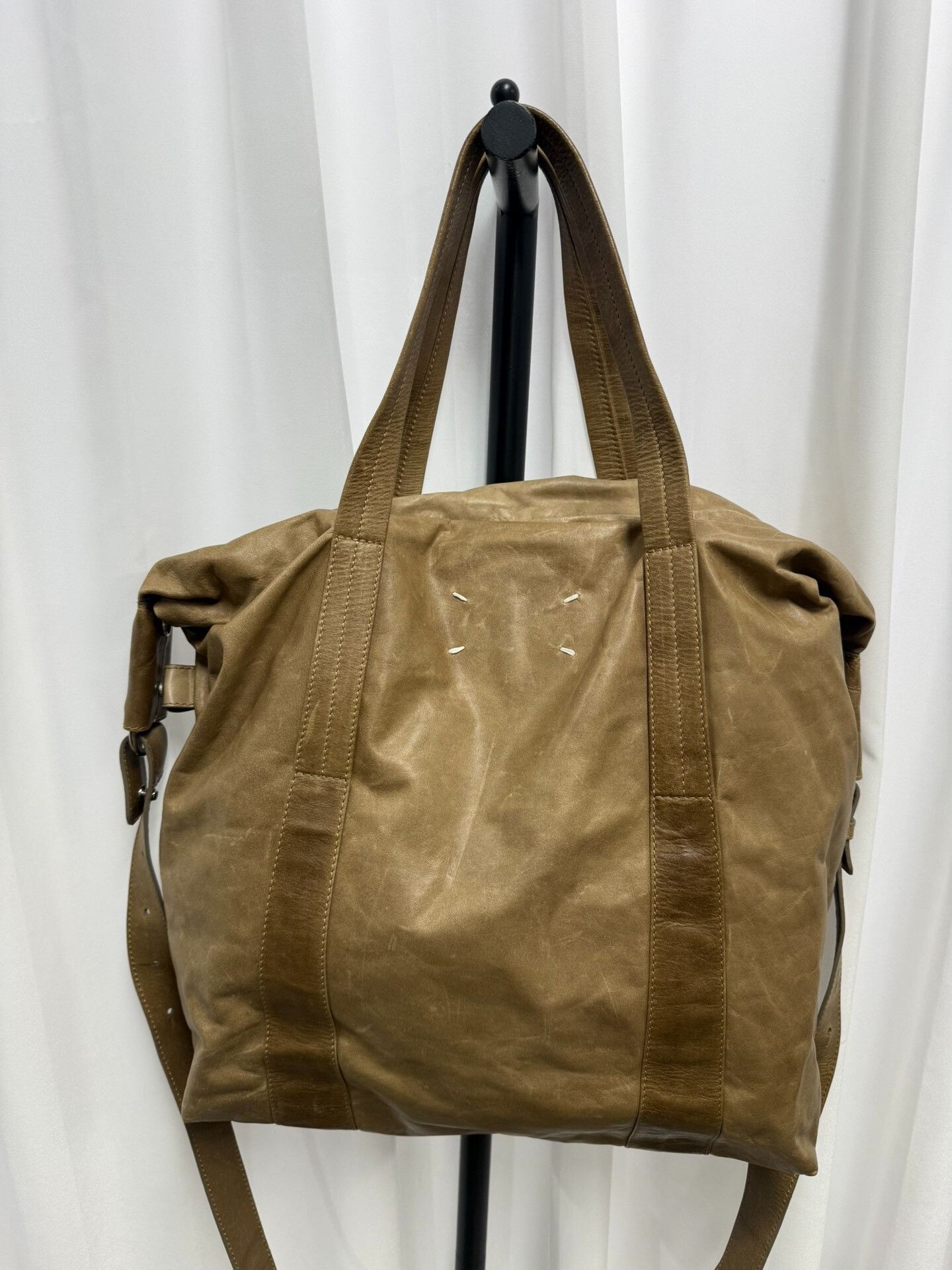 Maison Margiela Maison Margiela Brown Leather Boston Bag Size ONE SIZE - 2 Thumbnail