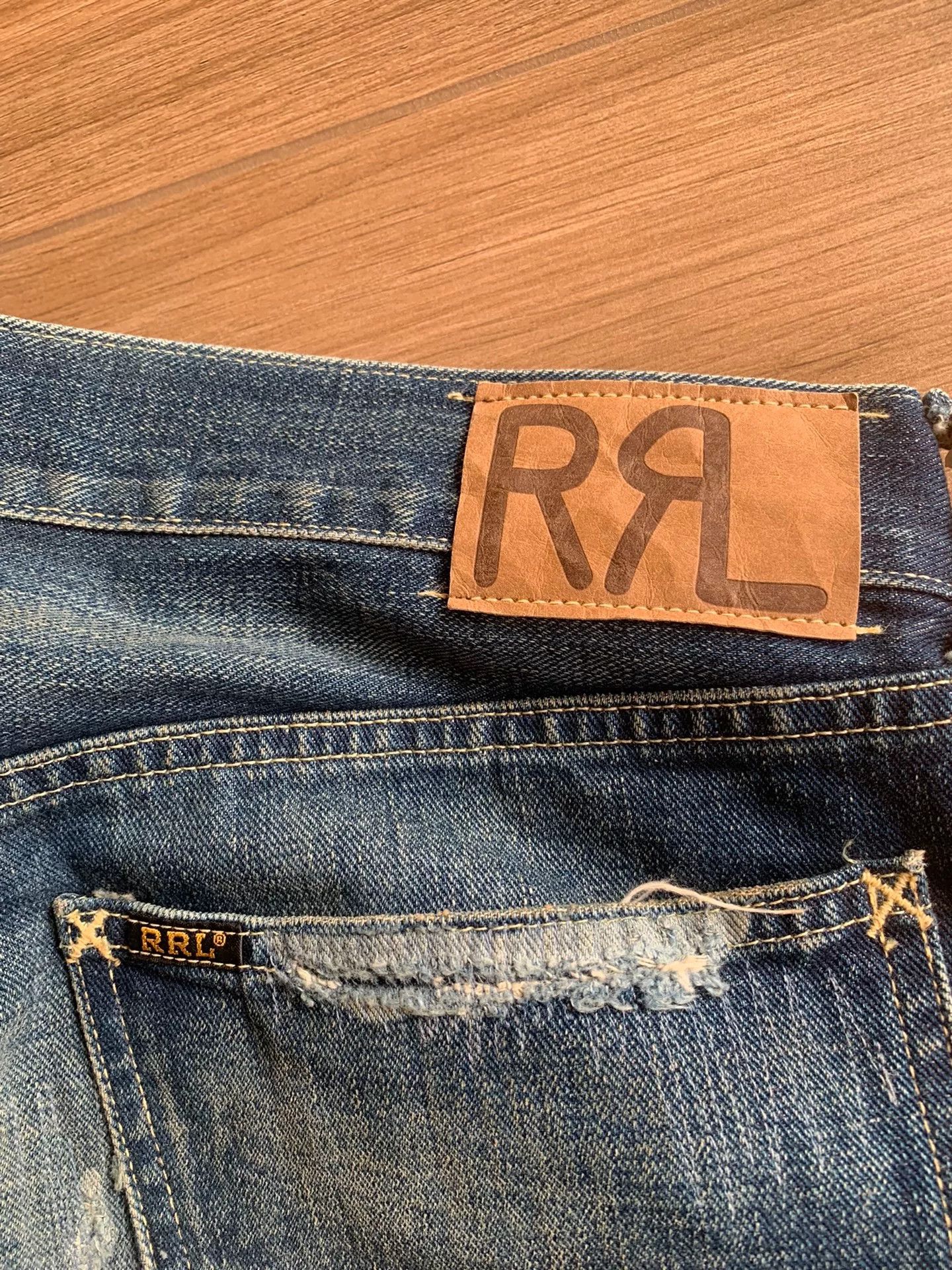 RRL Ralph Lauren RRL Ralph Lauren High Slimfit Distressed Jeans Size US 34 / EU 50 - 3 Thumbnail