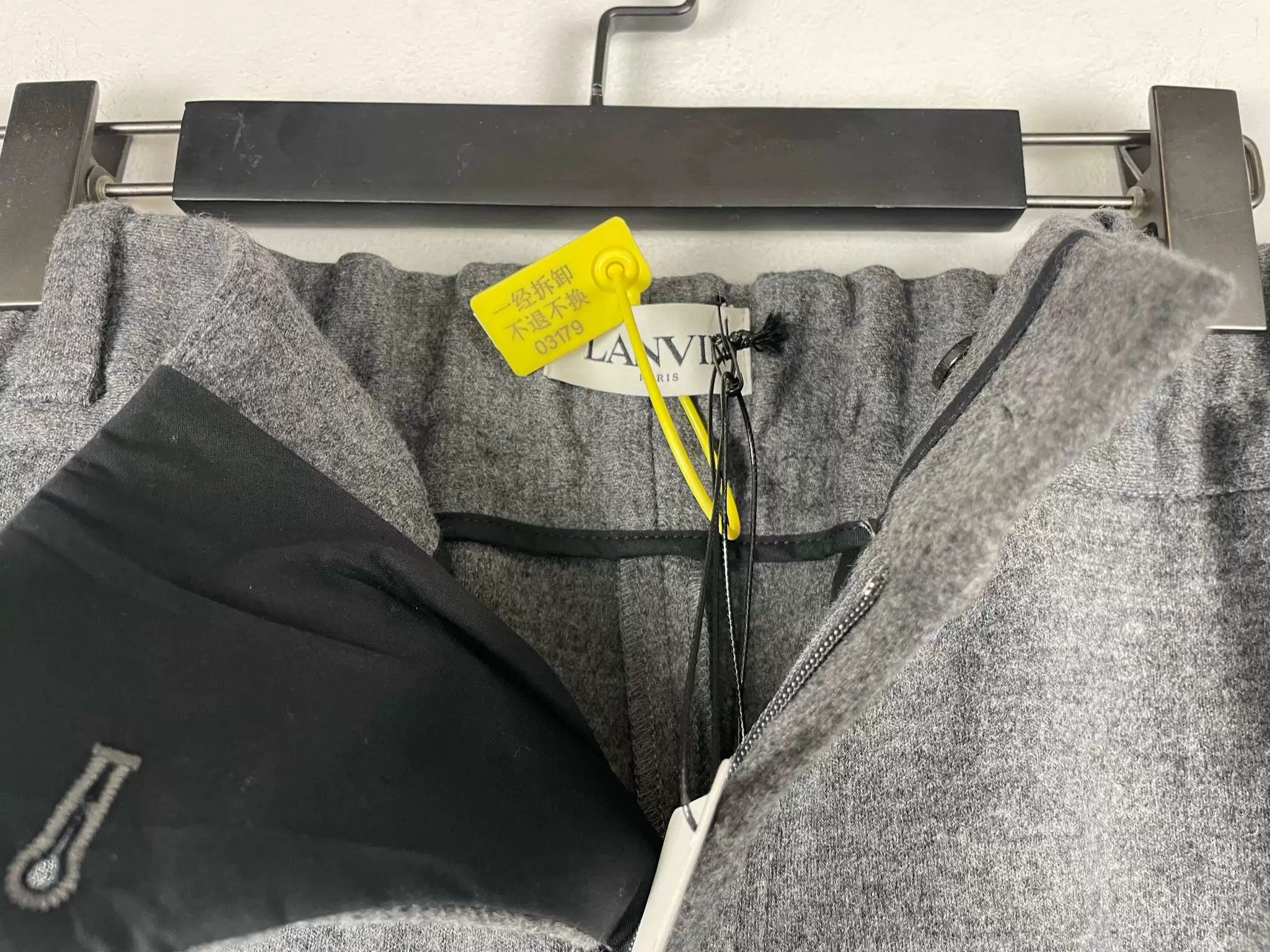 Lanvin LANVIN Gray Wool Straight-Leg Pants Size US 36 / EU 52 - 5 Thumbnail