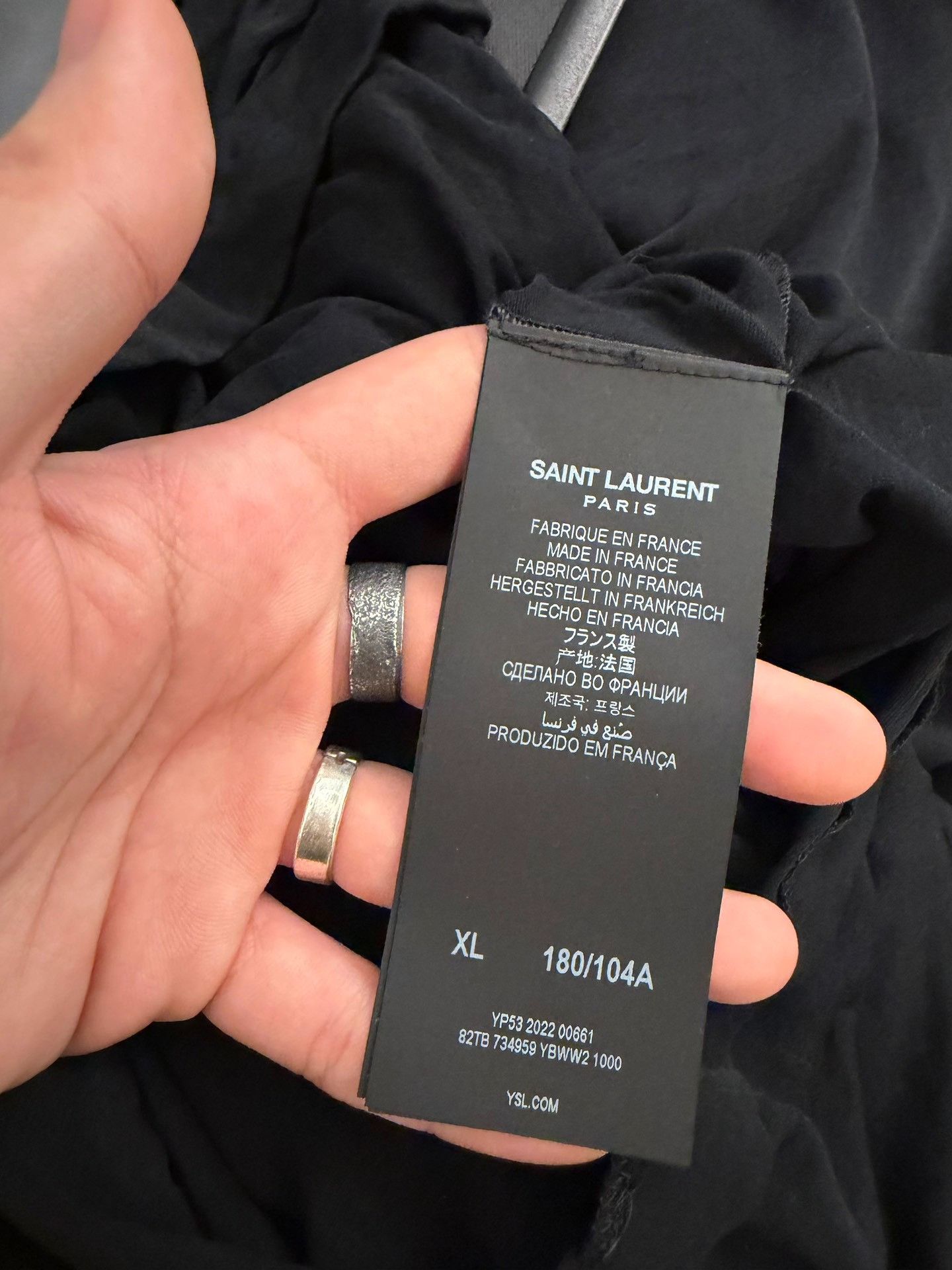 Saint Laurent Paris Saint Laurent 23SS Deep V Sheer Top Size US XL / EU 56 / 4 - 5 Thumbnail