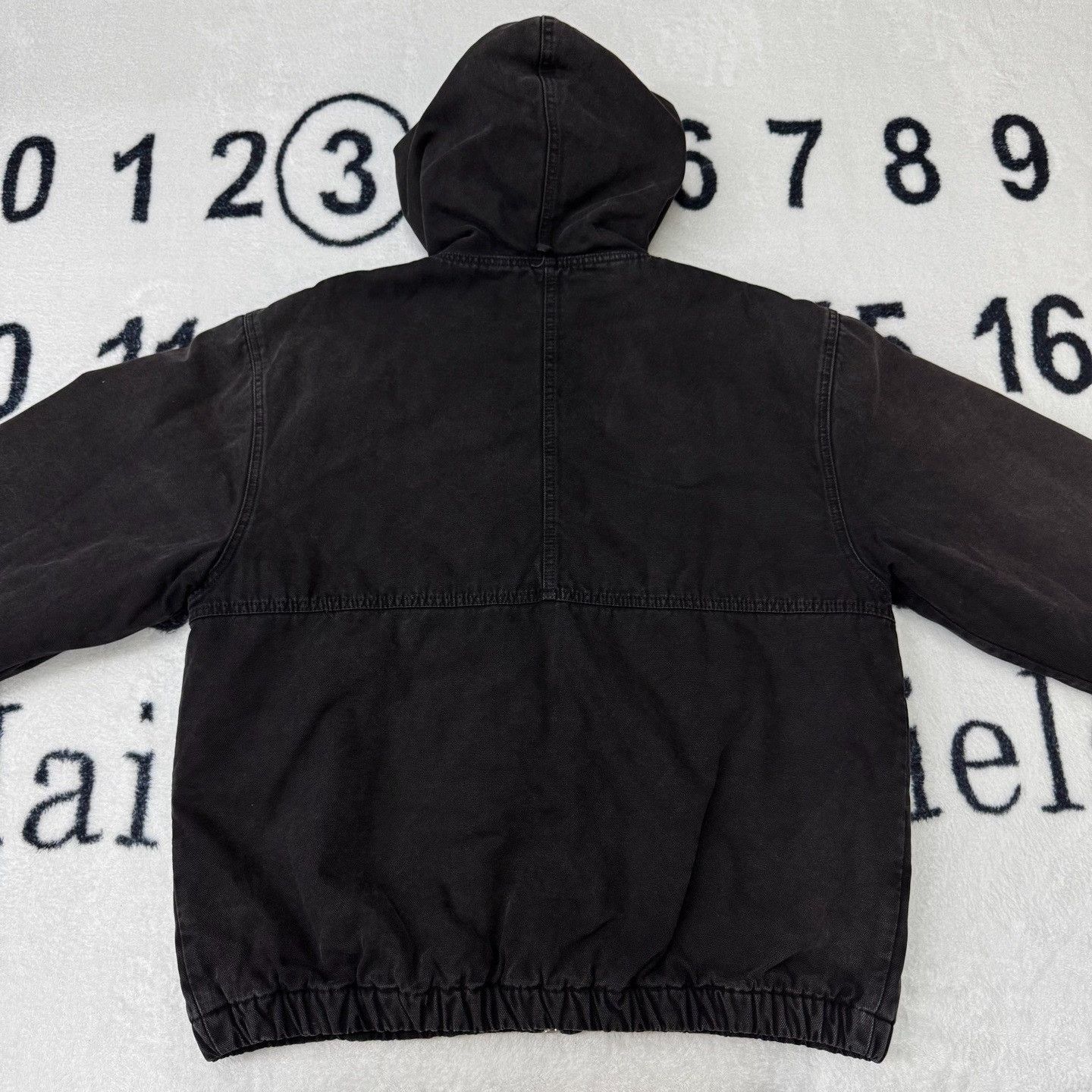 Stussy Stussy Black Distressed Hooded Jacket Size US XL / EU 56 / 4 - 3 Thumbnail