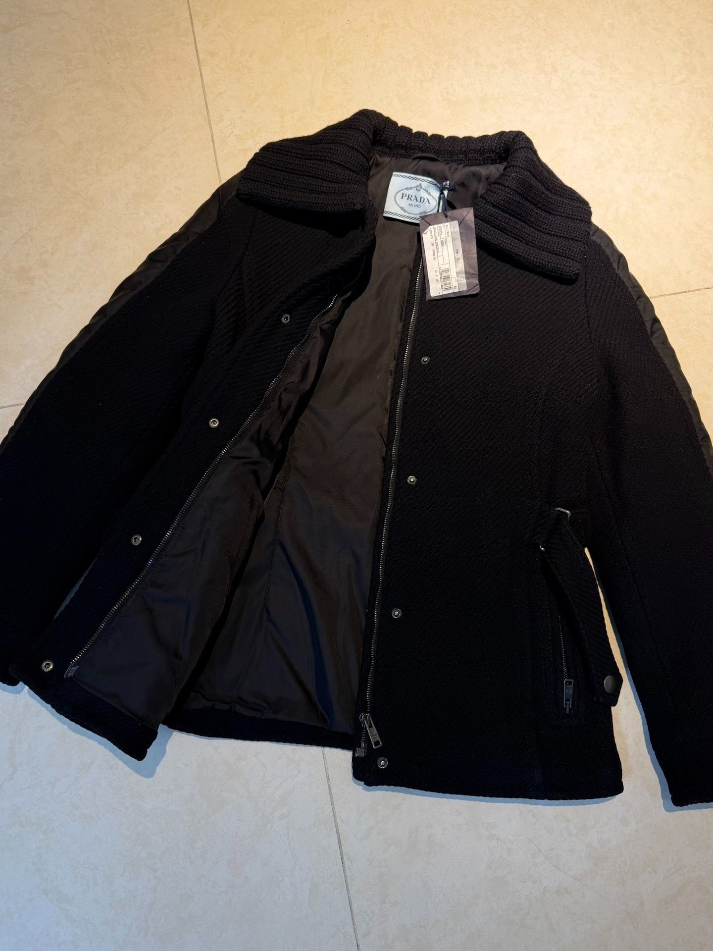 Prada Prada Thick Fur Collar Zip Jacket Size US S / EU 44-46 / 1 - 3 Thumbnail