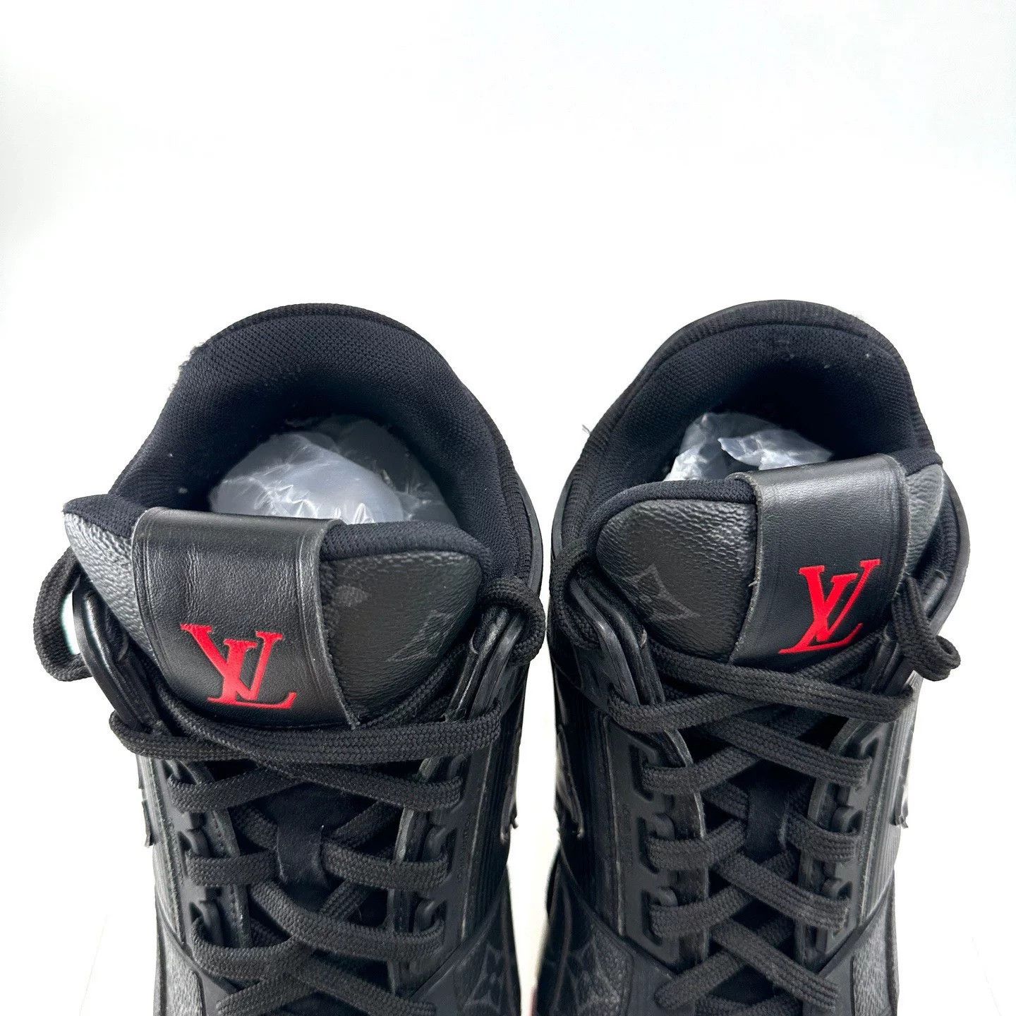 Louis Vuitton Louis Vuitton Trainer Black High-Top Sneakers Size US 9 / EU 42 - 4 Thumbnail