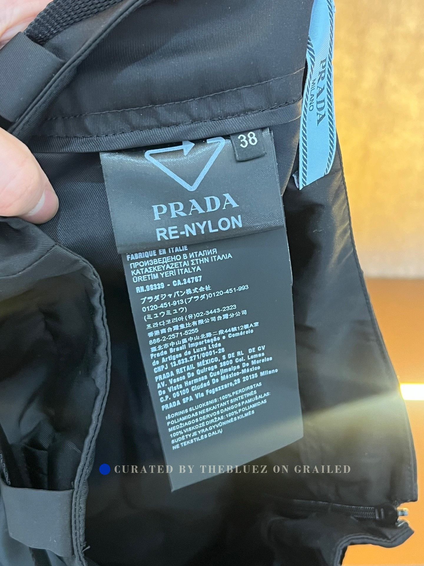 Prada Prada Triangle Logo Nylon Skirt Size 38" / US 16 / IT 52 - 4 Thumbnail