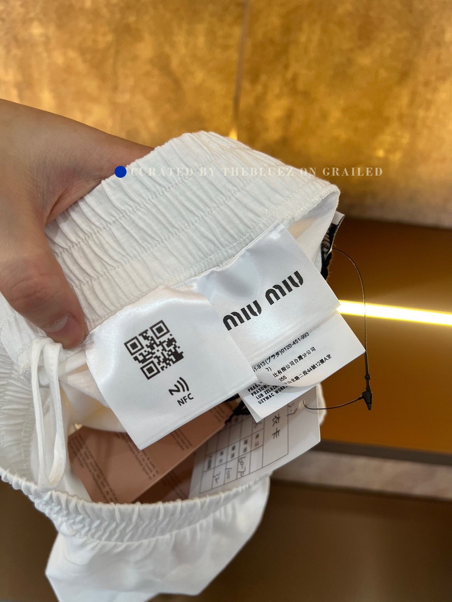 Miu Miu Miu Miu White Side Slit Shorts Size 36" / US 14 / IT 50 - 4 Thumbnail