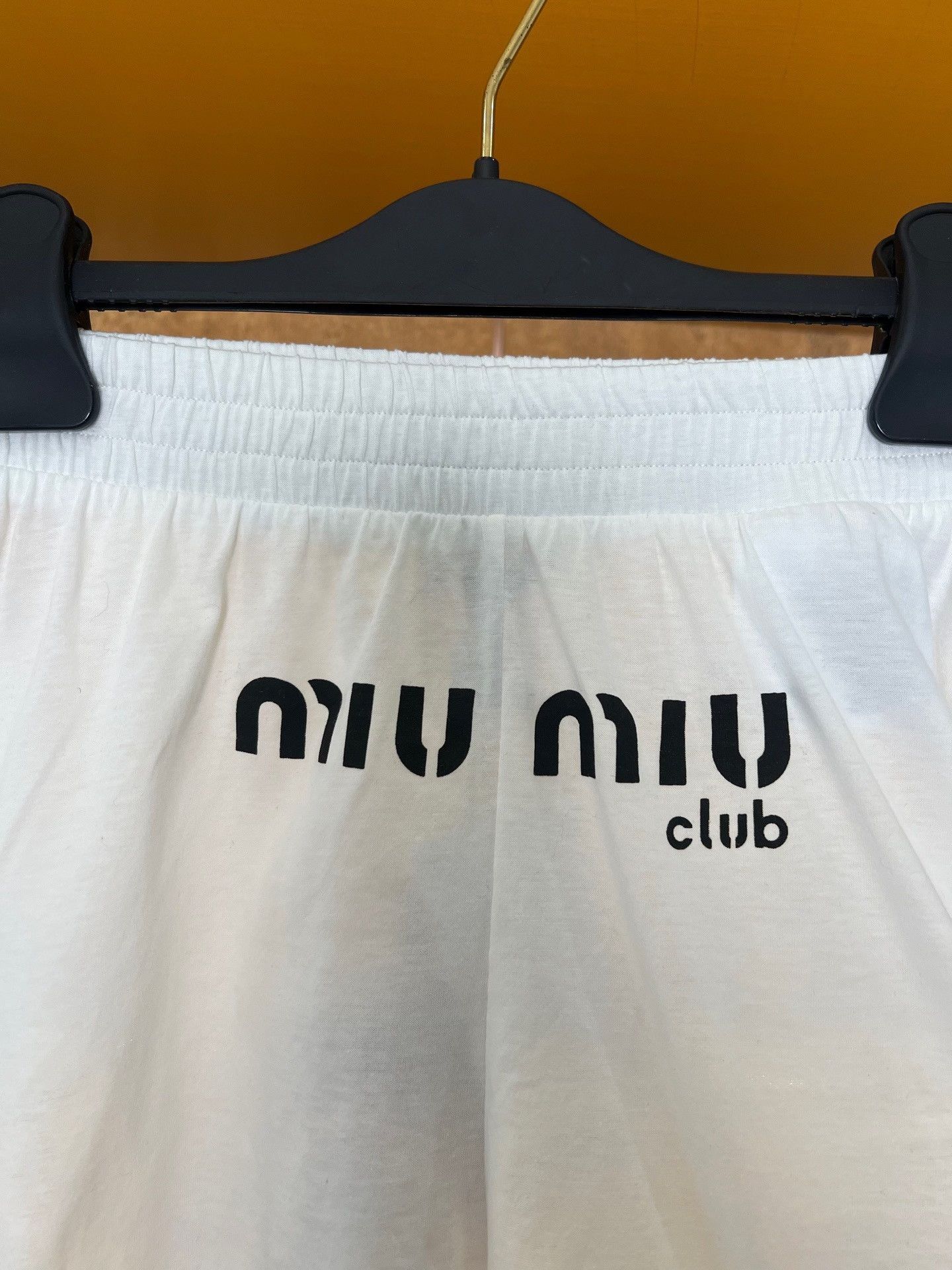 Miu Miu Miu Miu White Slogan Shorts Size 38" / US 16 / IT 52 - 3 Thumbnail