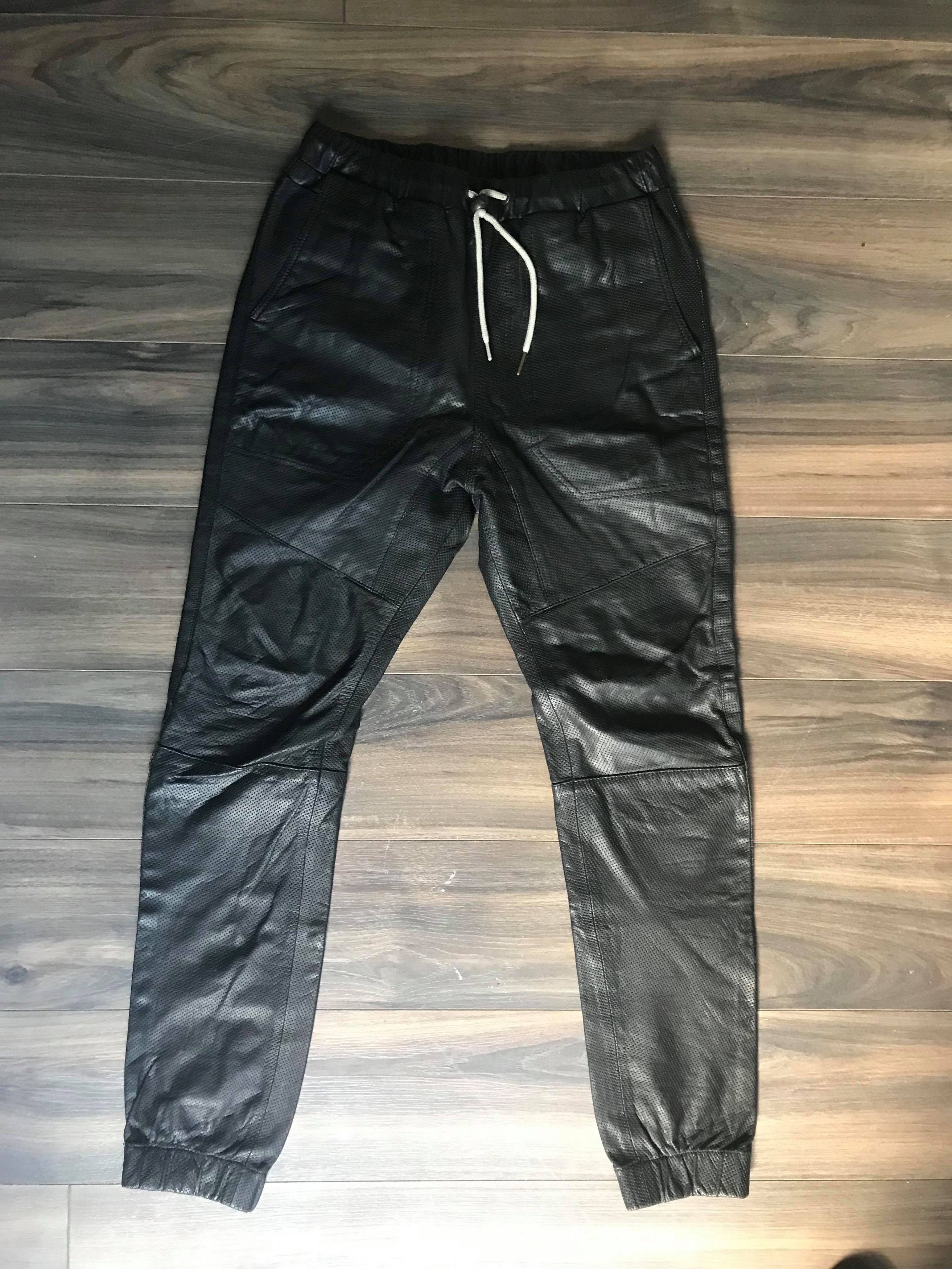 Zanerobe leather joggers hotsell