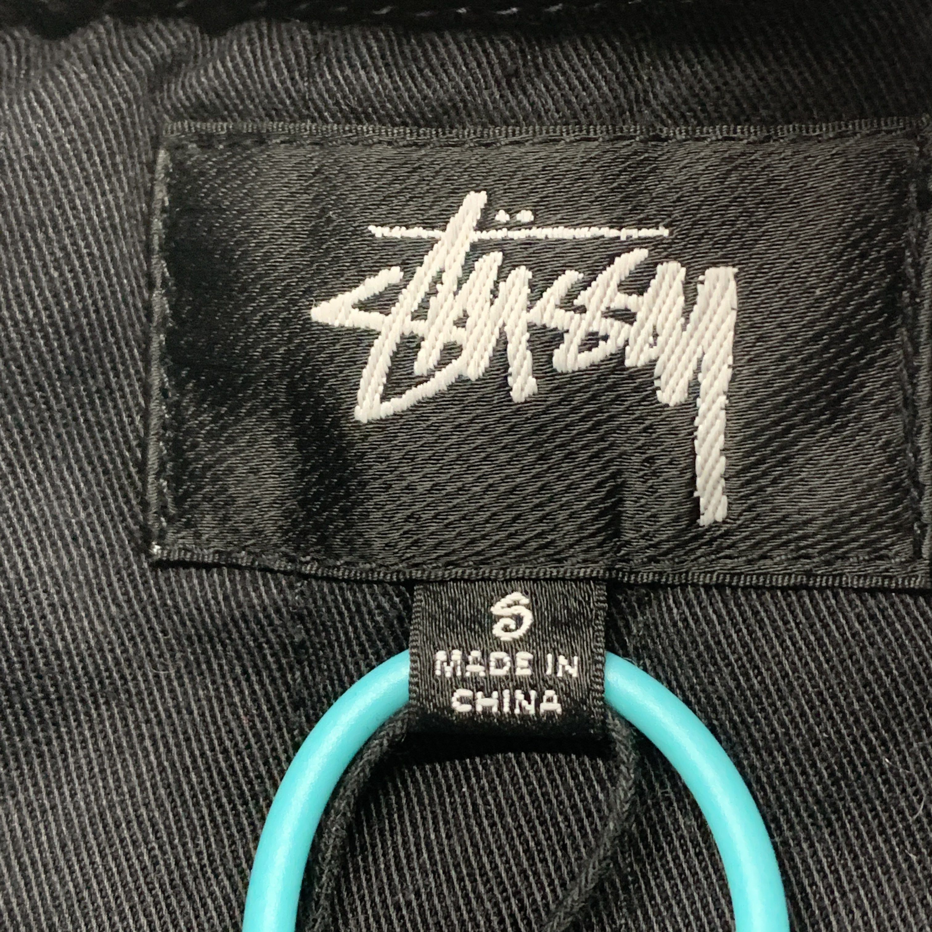 Stussy Stussy Ghost Logo Canvas Varsity Jacket Blue S Size US S / EU 44-46 / 1 - 3 Thumbnail