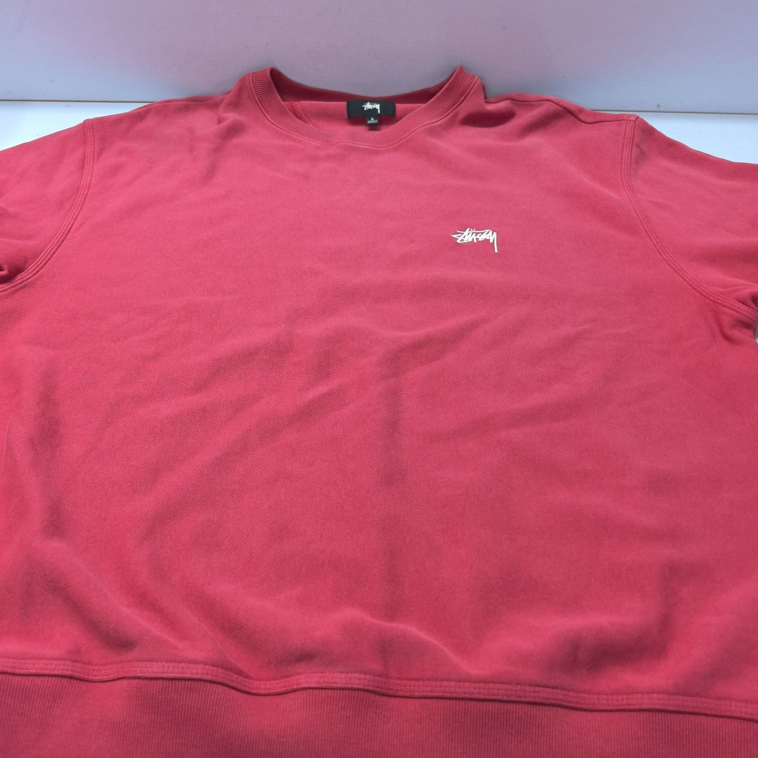 Stussy Stussy Embroidered Logo Crewneck Sweatshirt Size L Size US L / EU 52-54 / 3 - 8 Thumbnail