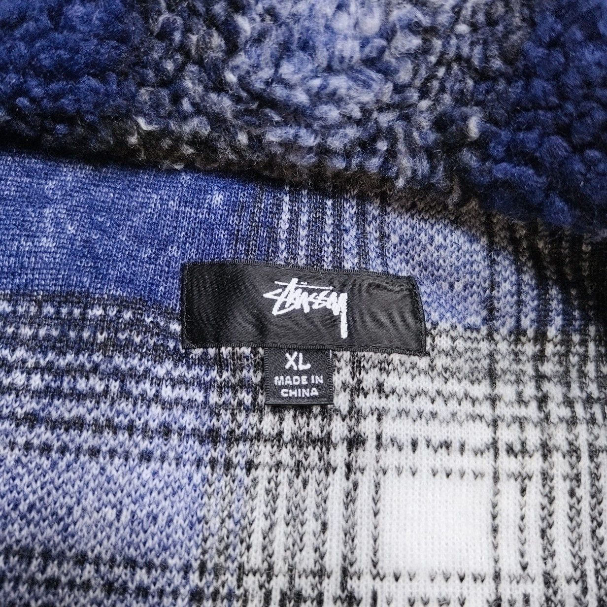 Stussy Stussy Shadow Plaid Sherpa Zip Jacket Size XL Size US XL / EU 56 / 4 - 3 Thumbnail