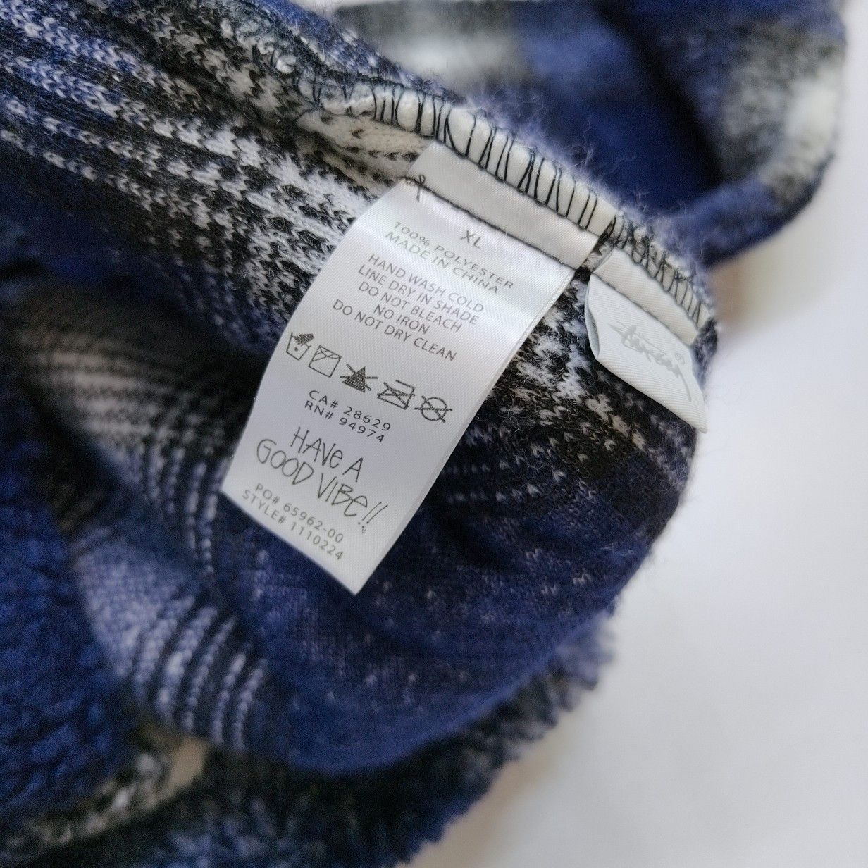 Stussy Stussy Shadow Plaid Sherpa Zip Jacket Size XL Size US XL / EU 56 / 4 - 4 Thumbnail