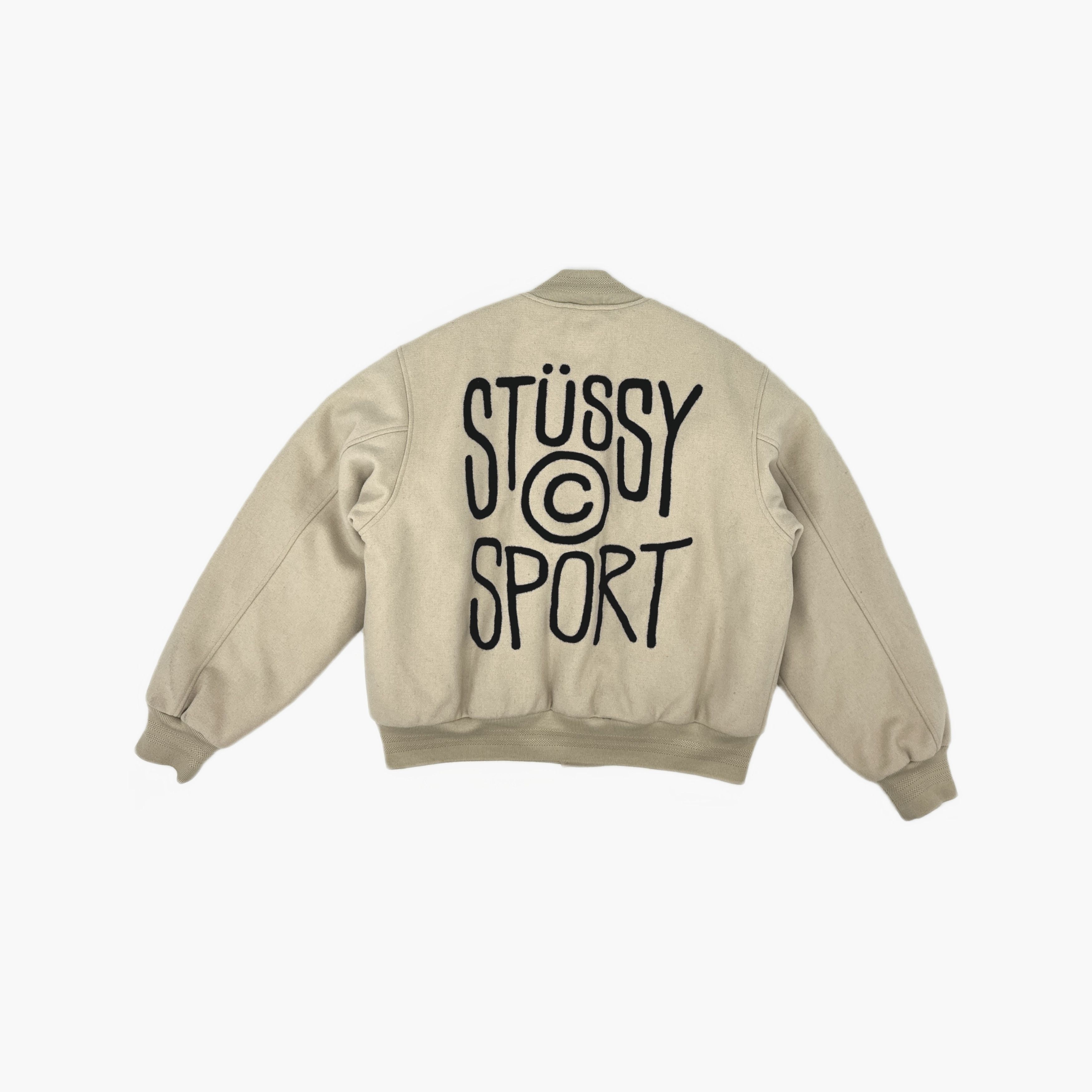 Stussy Stüssy Sport Logo Wool Bomber Jacket Size M Size US M / EU 48-50 / 2 - 2 Thumbnail