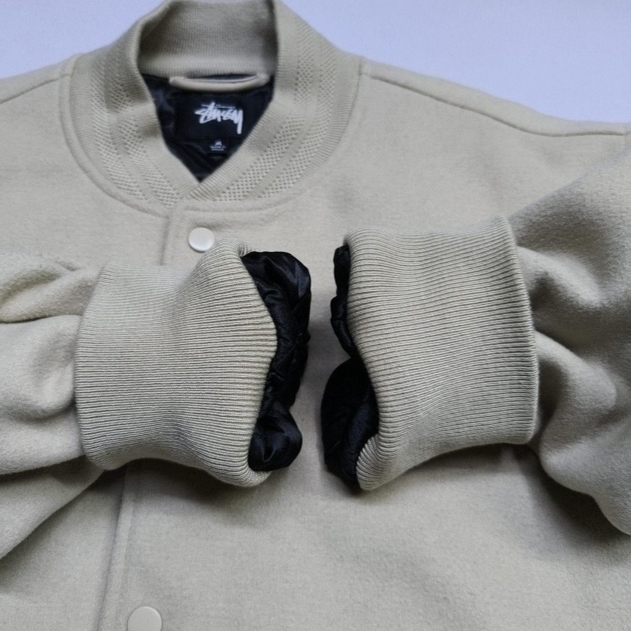 Stussy Stüssy Sport Logo Wool Bomber Jacket Size M Size US M / EU 48-50 / 2 - 13 Thumbnail