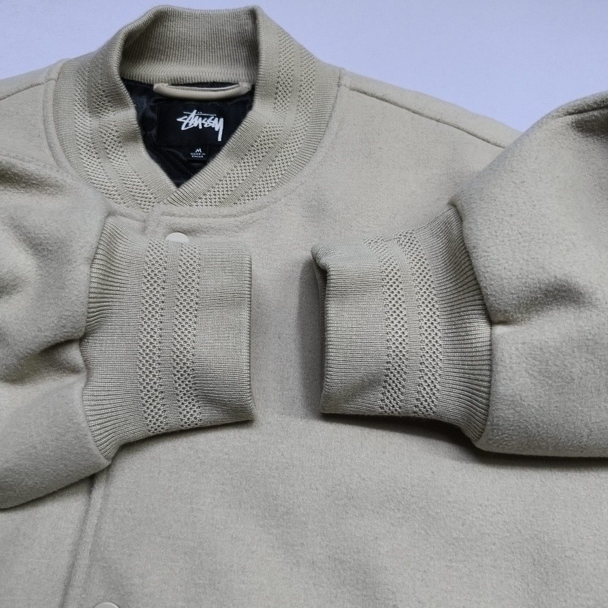 Stussy Stüssy Sport Logo Wool Bomber Jacket Size M Size US M / EU 48-50 / 2 - 11 Thumbnail