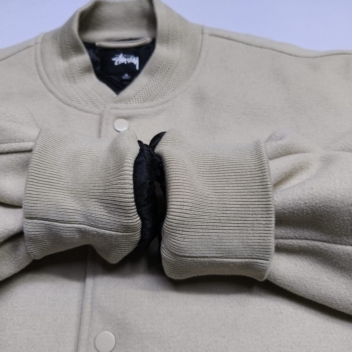 Stussy Stüssy Sport Logo Wool Bomber Jacket Size M Size US M / EU 48-50 / 2 - 12 Thumbnail