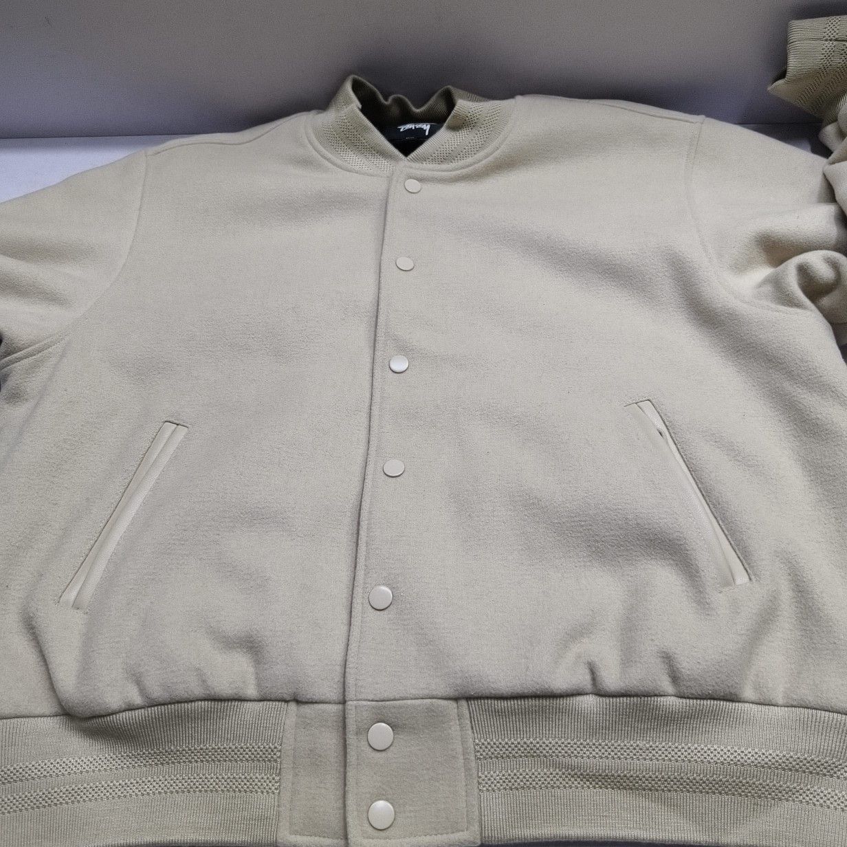 Stussy Stüssy Sport Logo Wool Bomber Jacket Size M Size US M / EU 48-50 / 2 - 7 Thumbnail