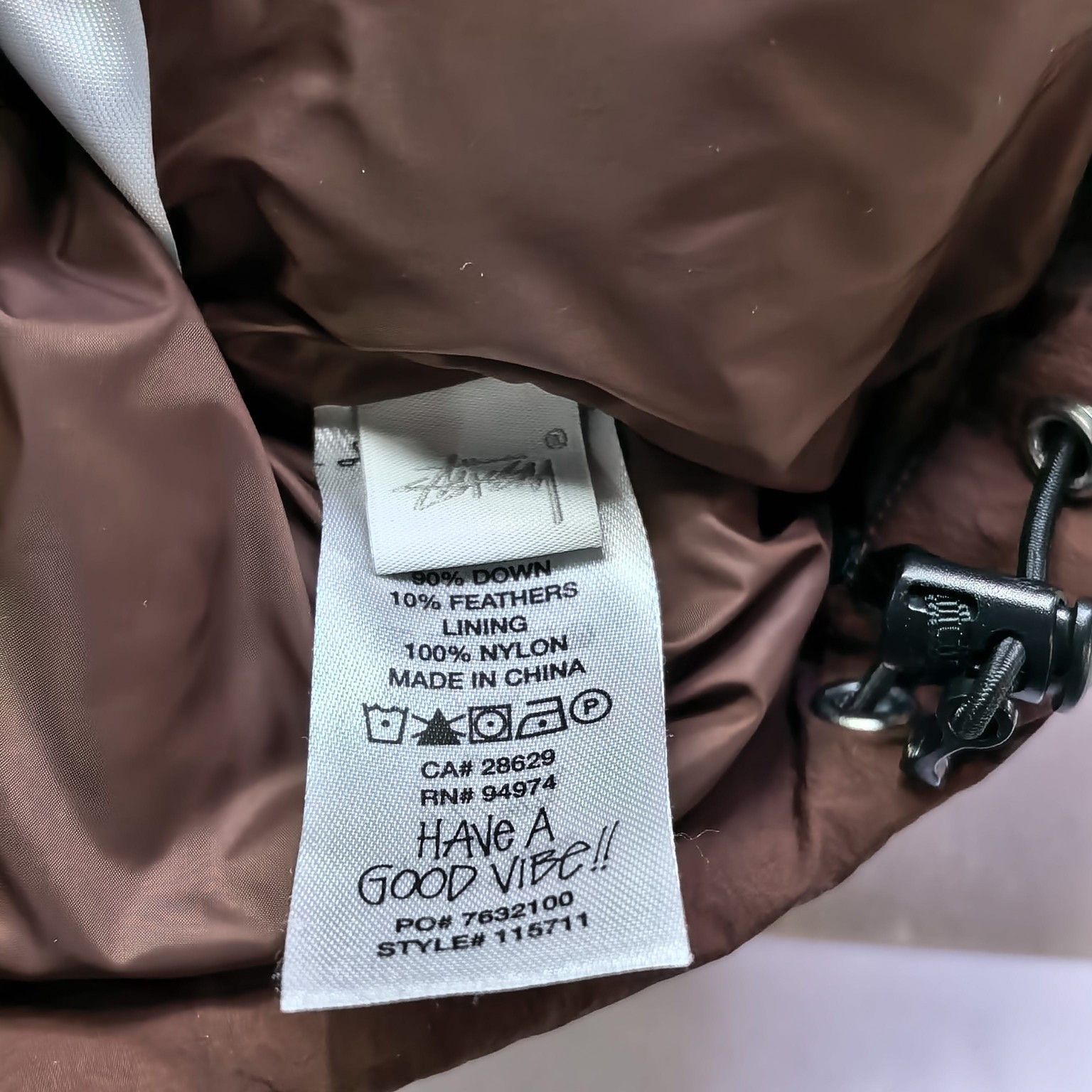 Stussy Stussy Puffer Jacket Brown Size M Size US M / EU 48-50 / 2 - 5 Thumbnail