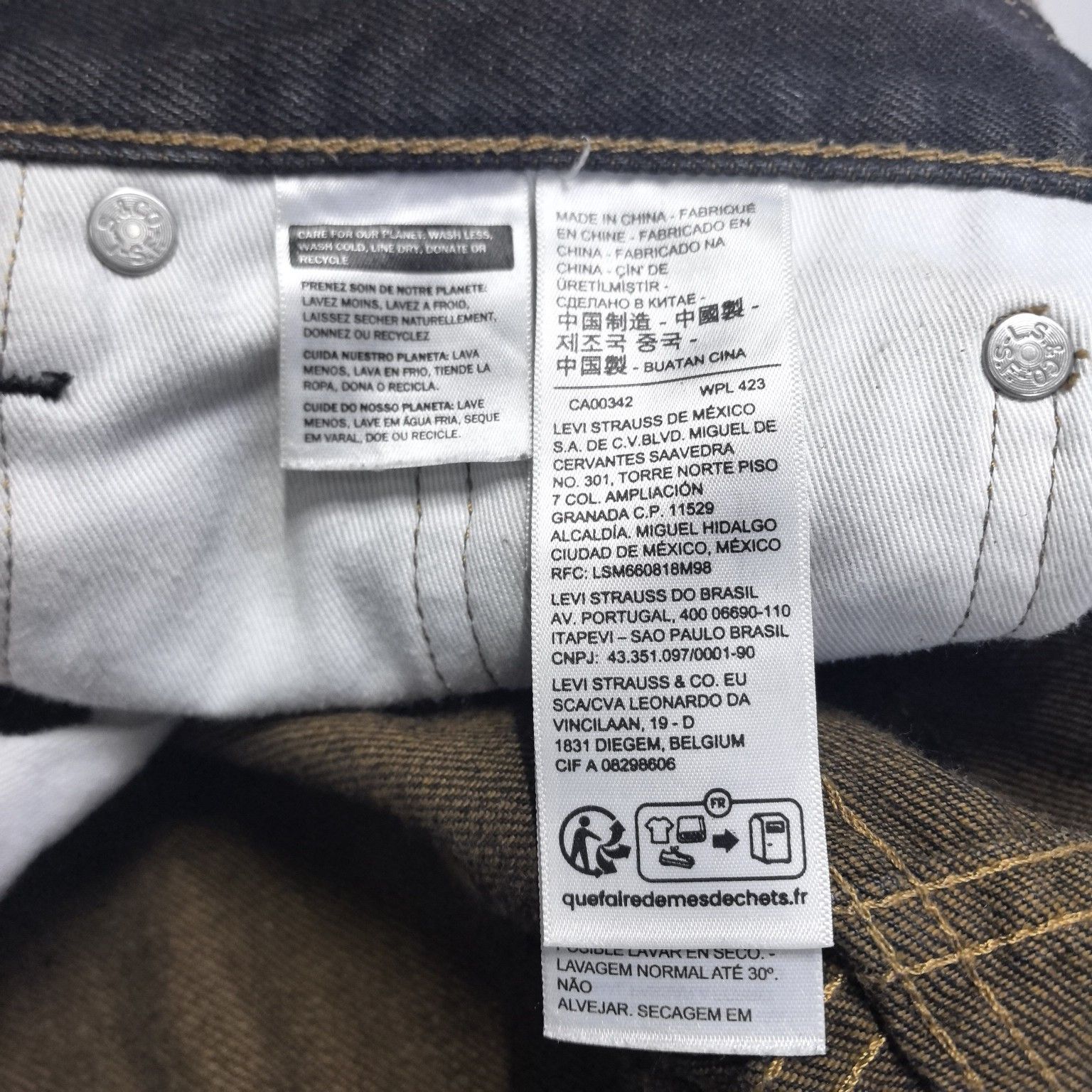 Stussy Stussy x Levi's Logo Embroidered Denim Jeans Size 28 Size US 28 / EU 44 - 3 Thumbnail