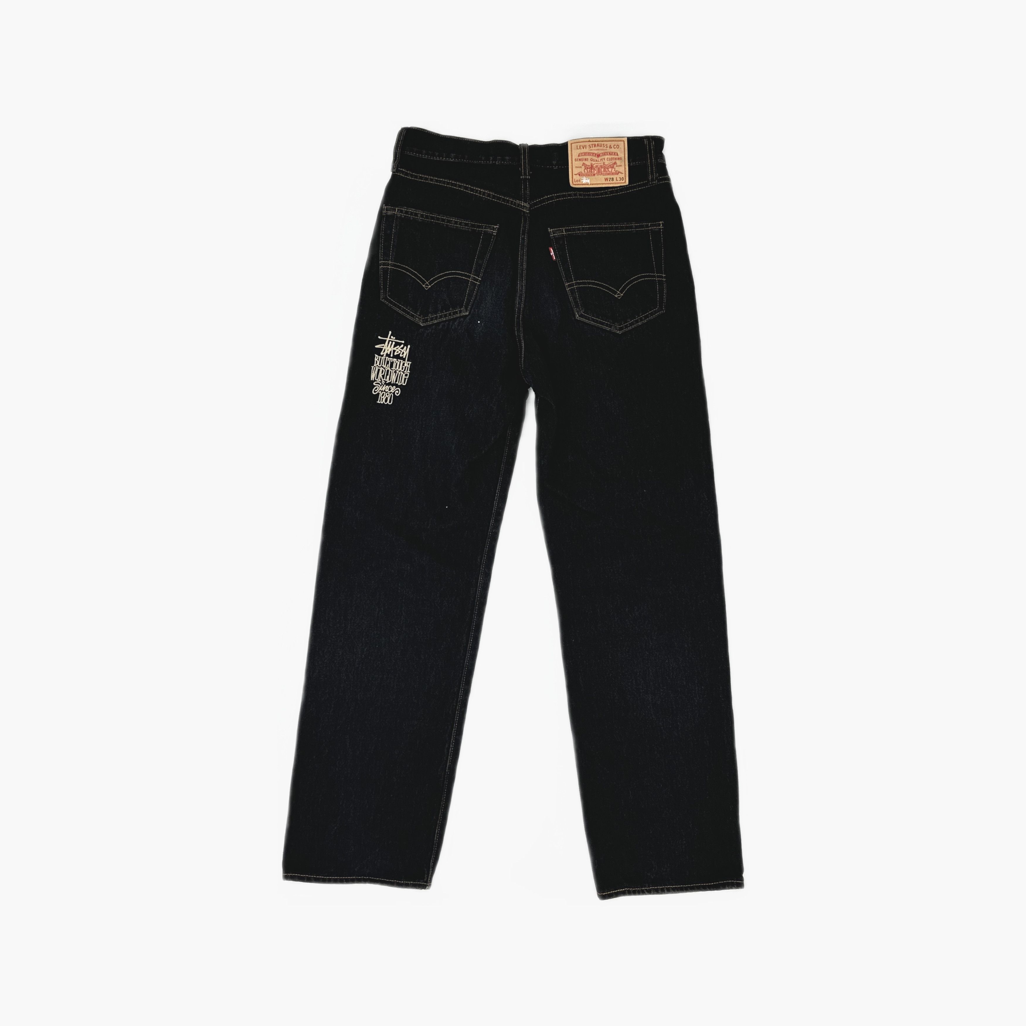 Stussy Stussy x Levi's Logo Embroidered Denim Jeans Size 28 Size US 28 / EU 44 - 2 Thumbnail