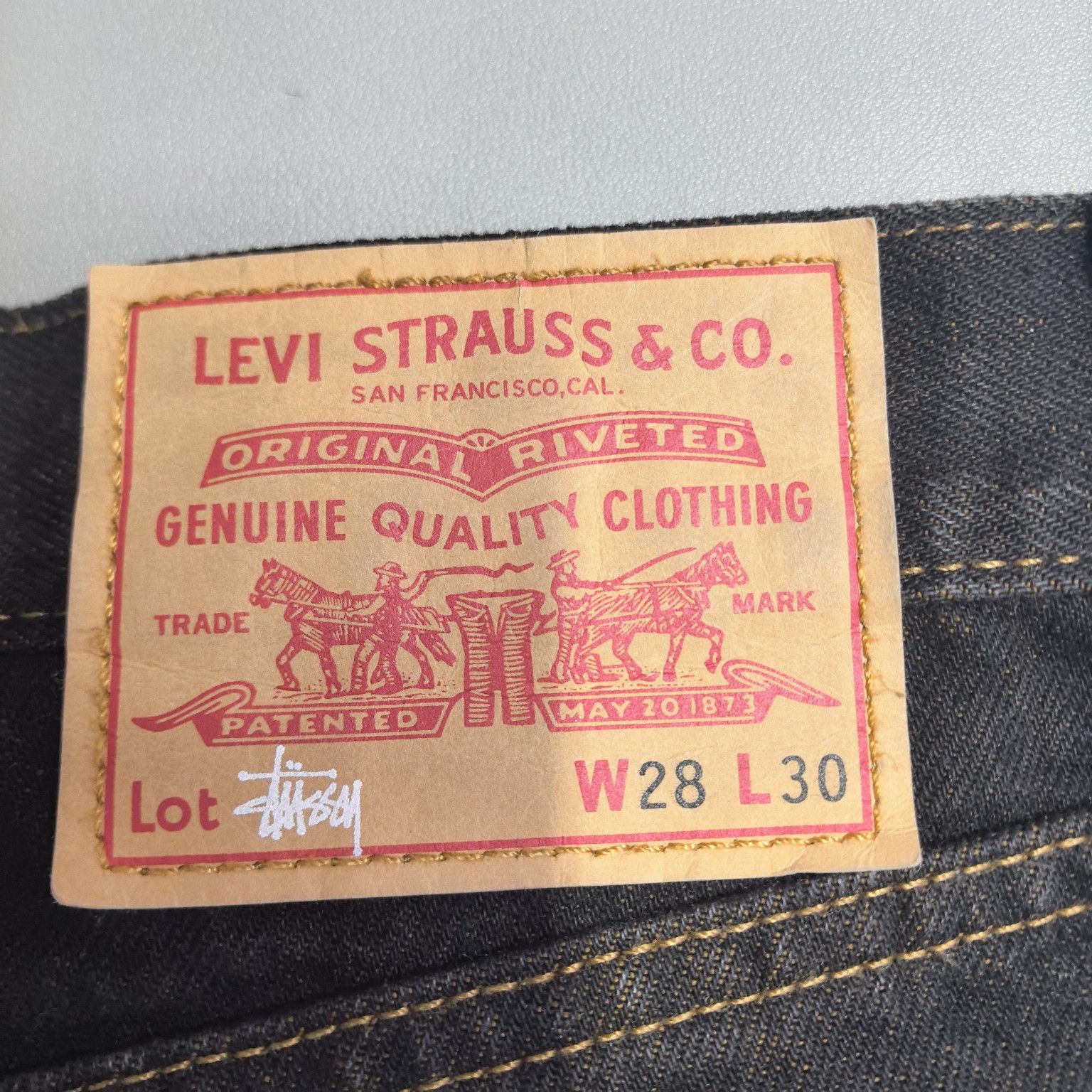 Stussy Stussy x Levi's Logo Embroidered Denim Jeans Size 28 Size US 28 / EU 44 - 5 Thumbnail