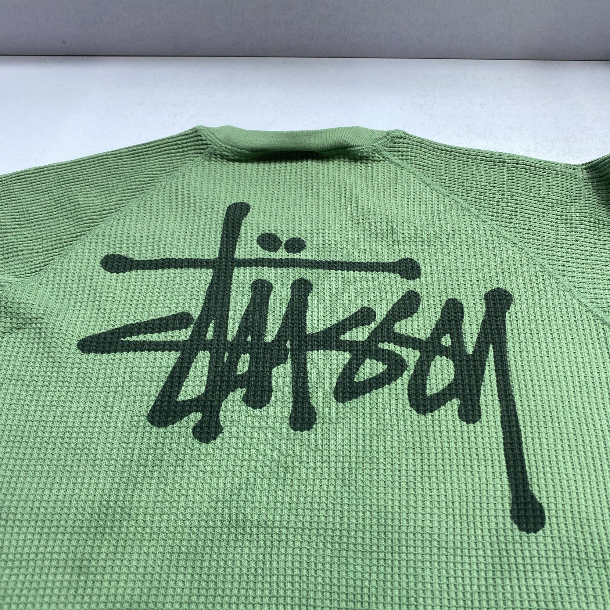 Stussy Stussy Waffle Logo Long Sleeve T-Shirt Size L Size US L / EU 52-54 / 3 - 6 Thumbnail