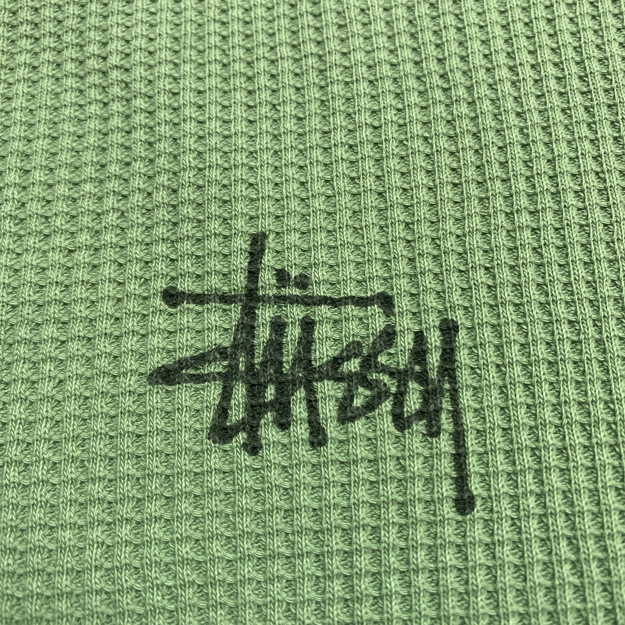 Stussy Stussy Waffle Logo Long Sleeve T-Shirt Size L Size US L / EU 52-54 / 3 - 4 Thumbnail
