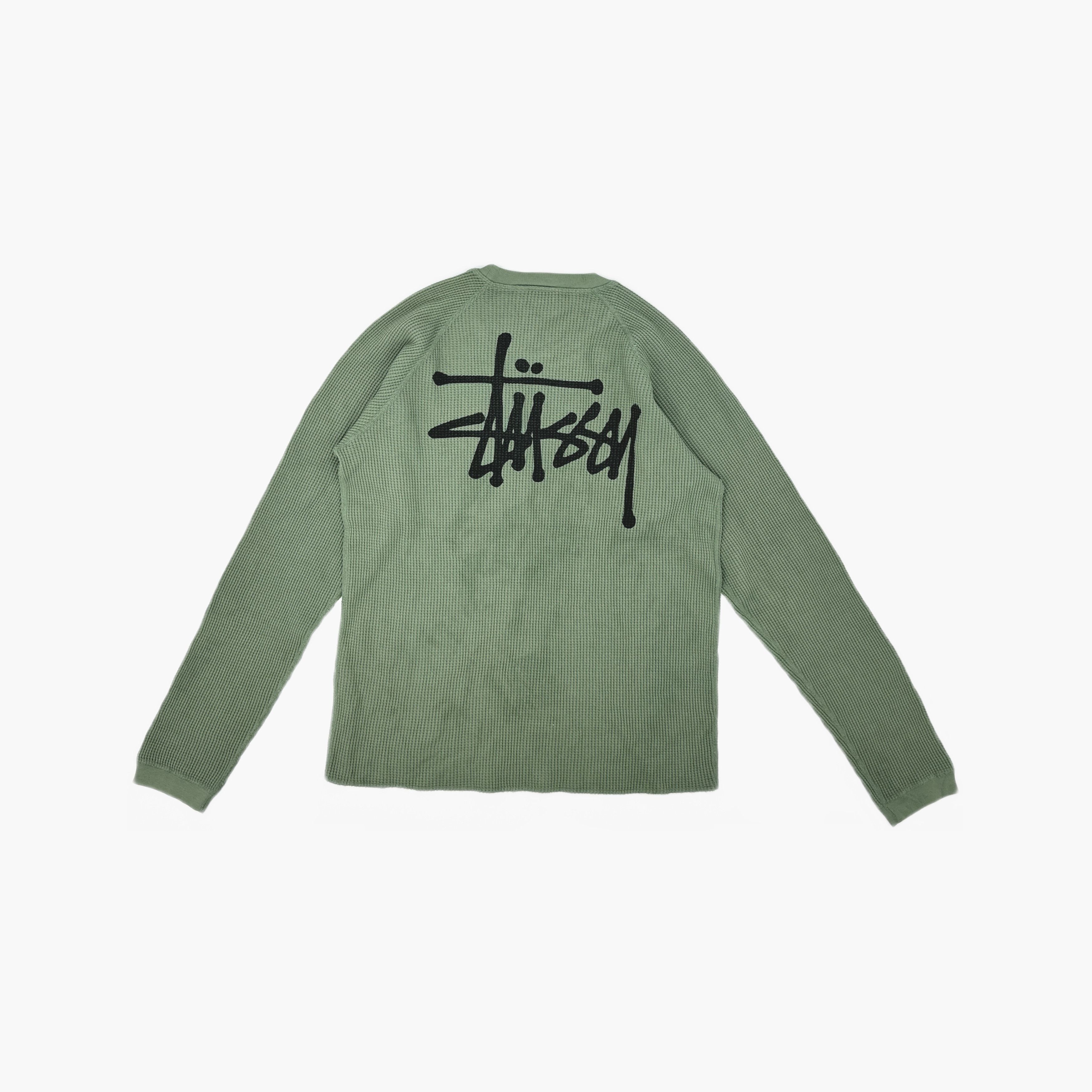 Stussy Stussy Waffle Logo Long Sleeve T-Shirt Size L Size US L / EU 52-54 / 3 - 2 Thumbnail