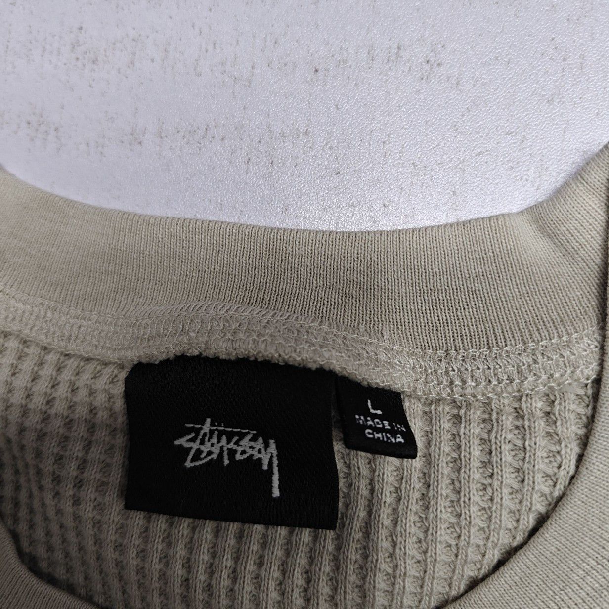 Stussy Stussy Waffle Knit Logo Long Sleeve T-Shirt Size L Size US L / EU 52-54 / 3 - 5 Thumbnail