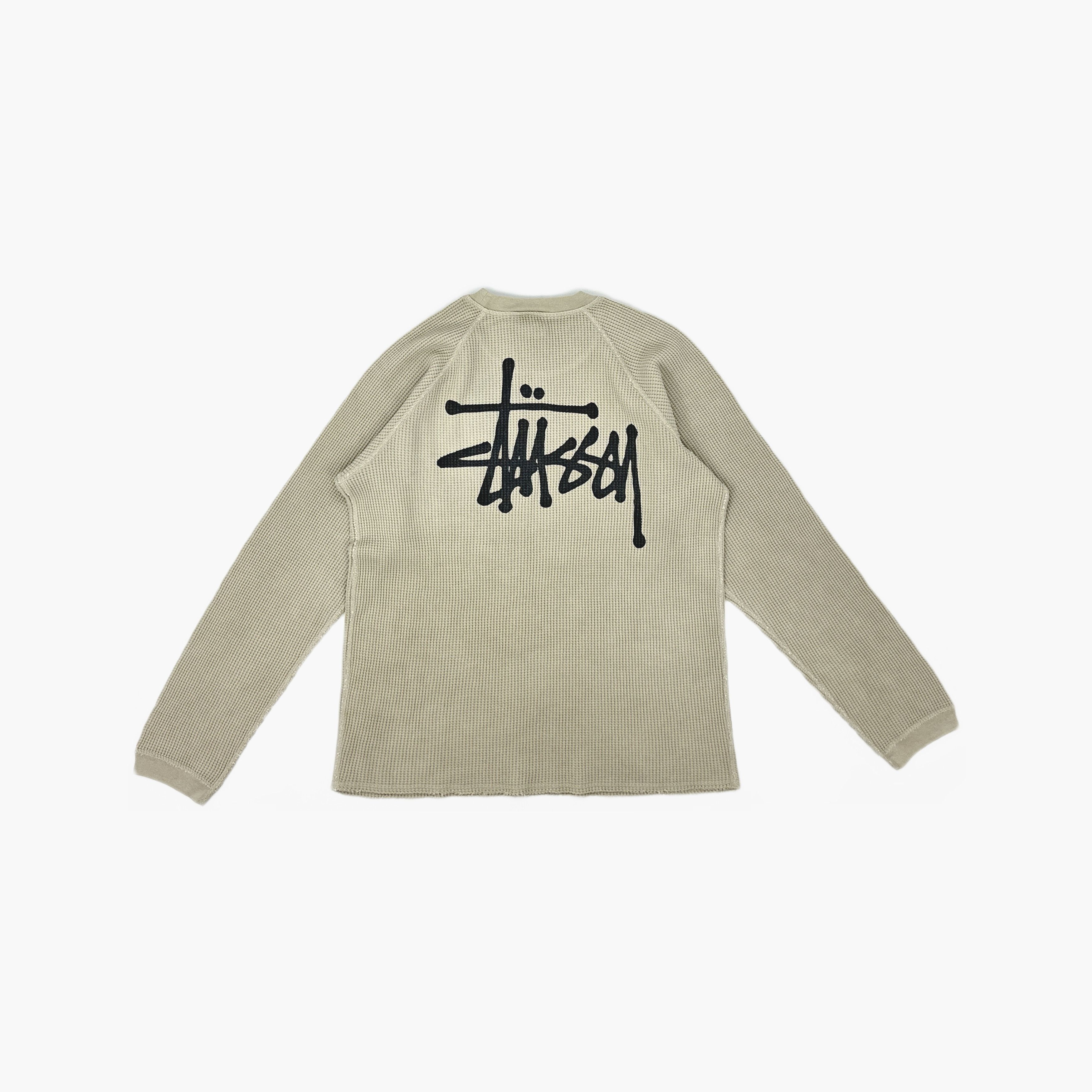 Stussy Stussy Waffle Knit Logo Long Sleeve T-Shirt Size L Size US L / EU 52-54 / 3 - 2 Thumbnail