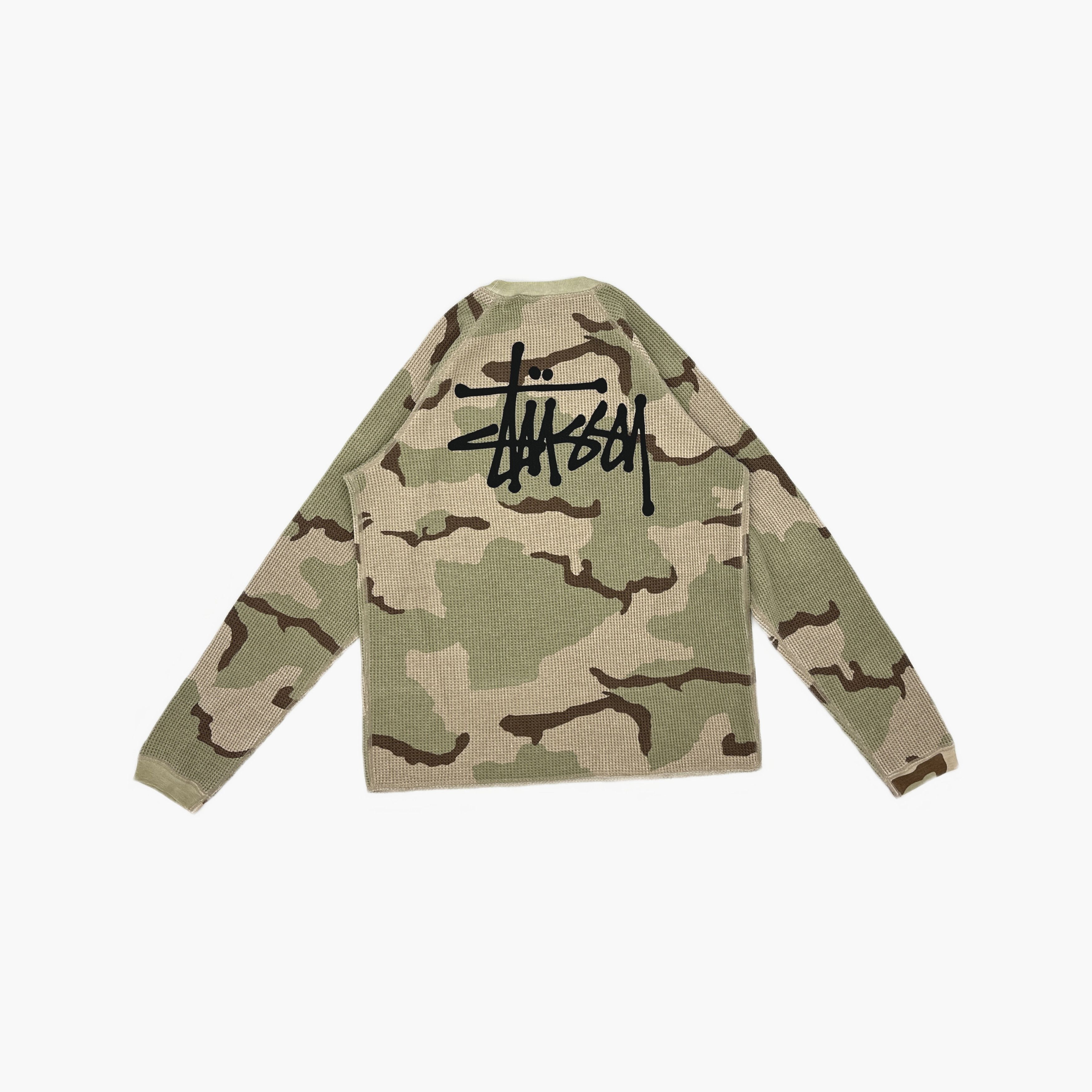 Stussy Stüssy Camo Waffle Thermal Long Sleeve Size L Size US L / EU 52-54 / 3 - 2 Thumbnail