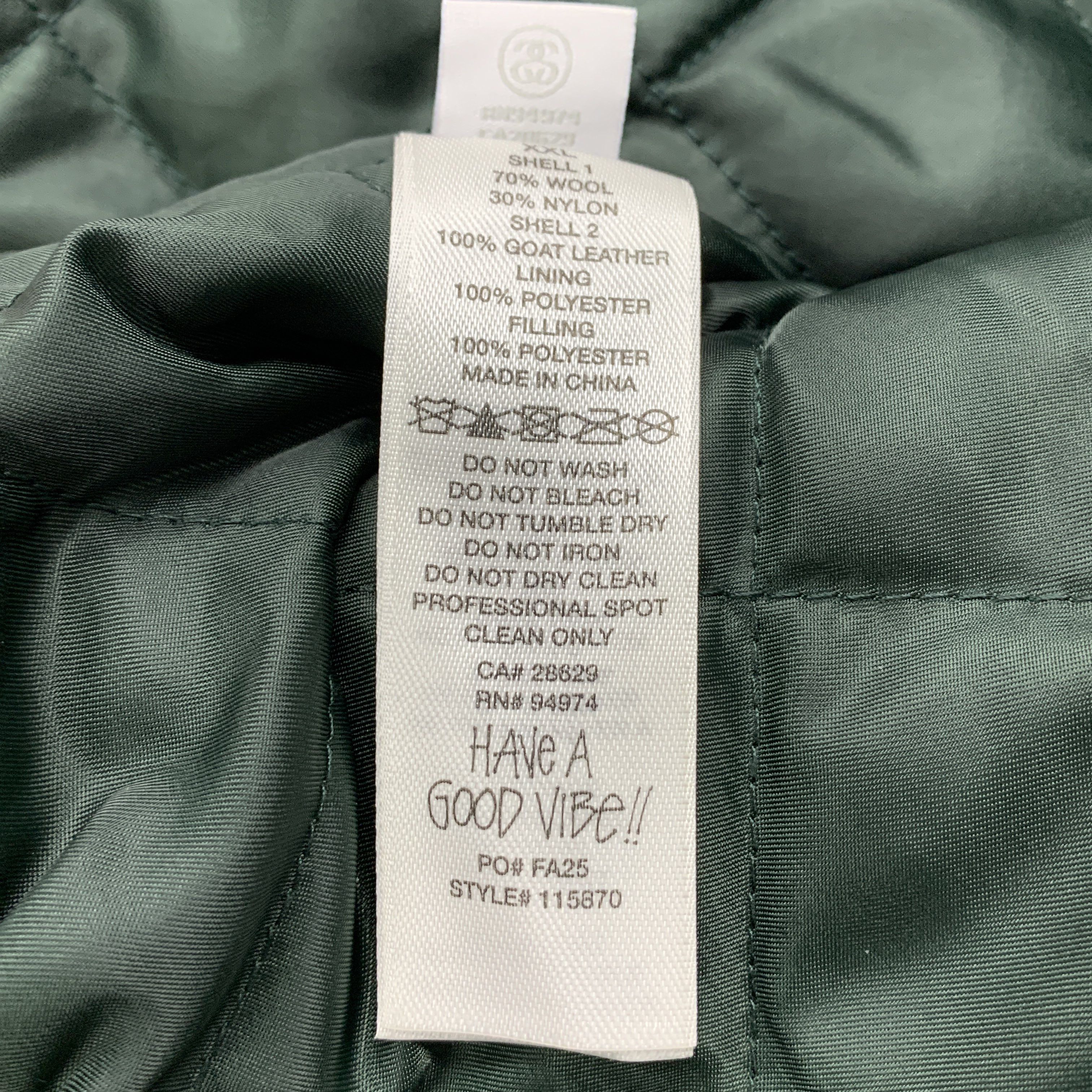Stussy Stussy Script Oval Varsity Jacket Size XXL Size US XXL / EU 58 / 5 - 5 Thumbnail