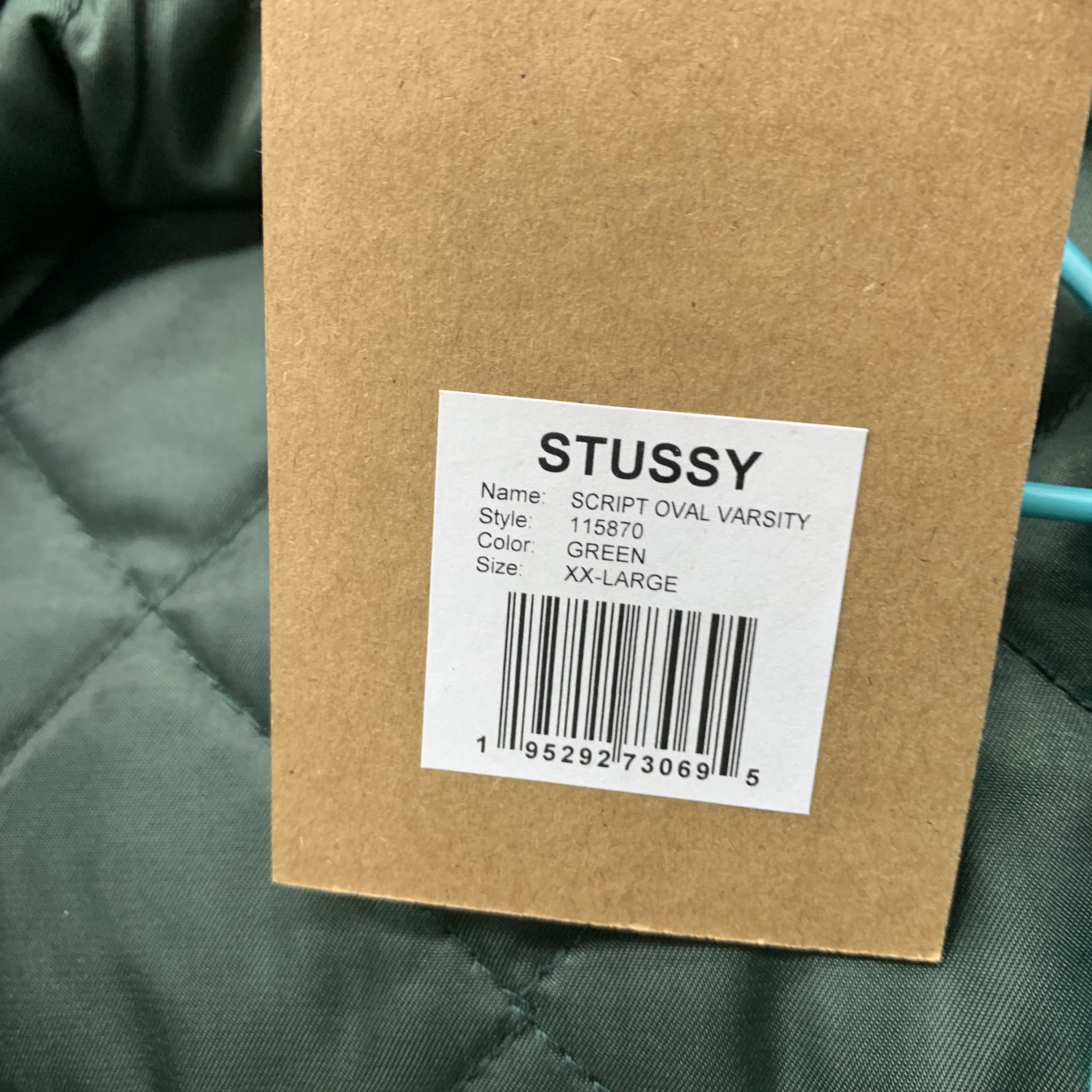 Stussy Stussy Script Oval Varsity Jacket Size XXL Size US XXL / EU 58 / 5 - 4 Thumbnail