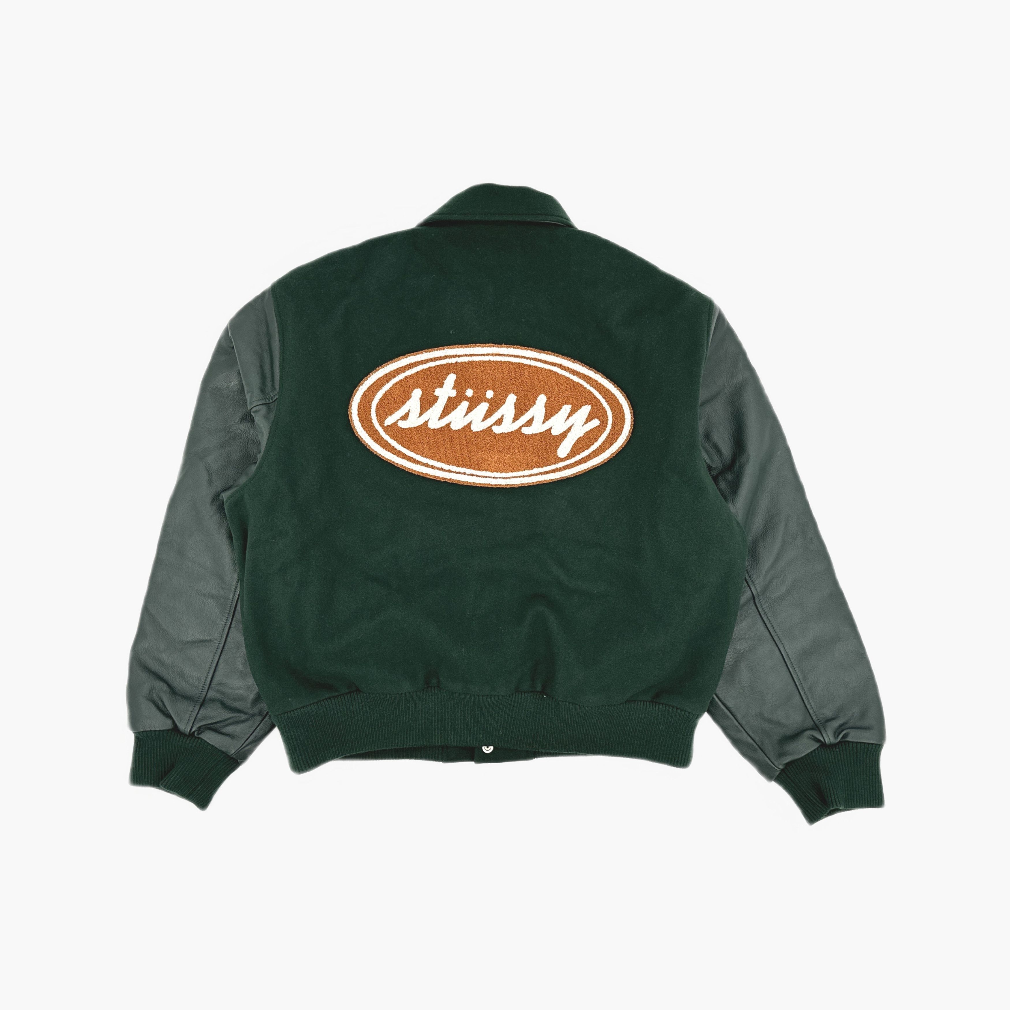 Stussy Stussy Script Oval Varsity Jacket Size XXL Size US XXL / EU 58 / 5 - 2 Thumbnail