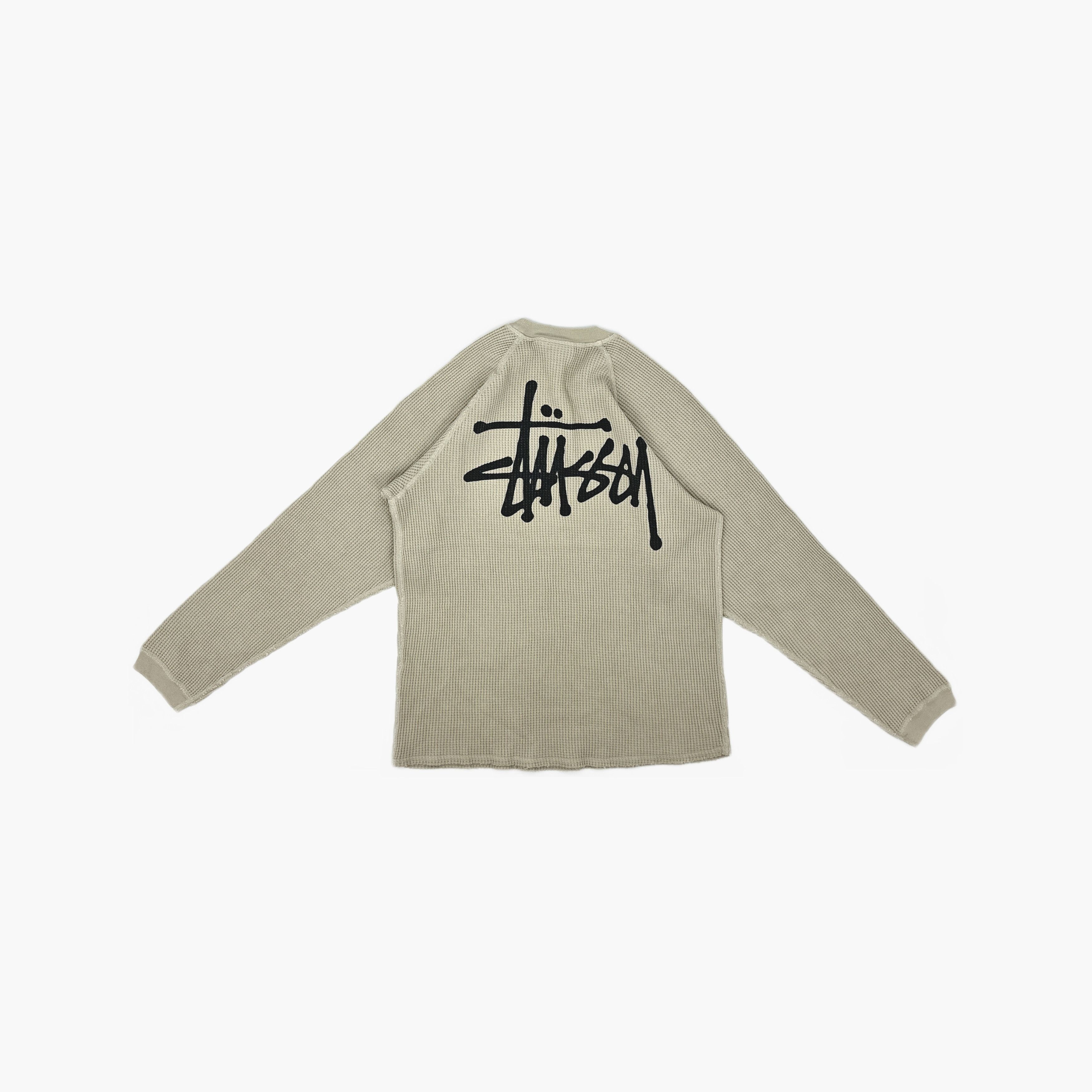 Stussy Stussy Waffle Knit Logo Long Sleeve Tee Size S Size US S / EU 44-46 / 1 - 2 Thumbnail