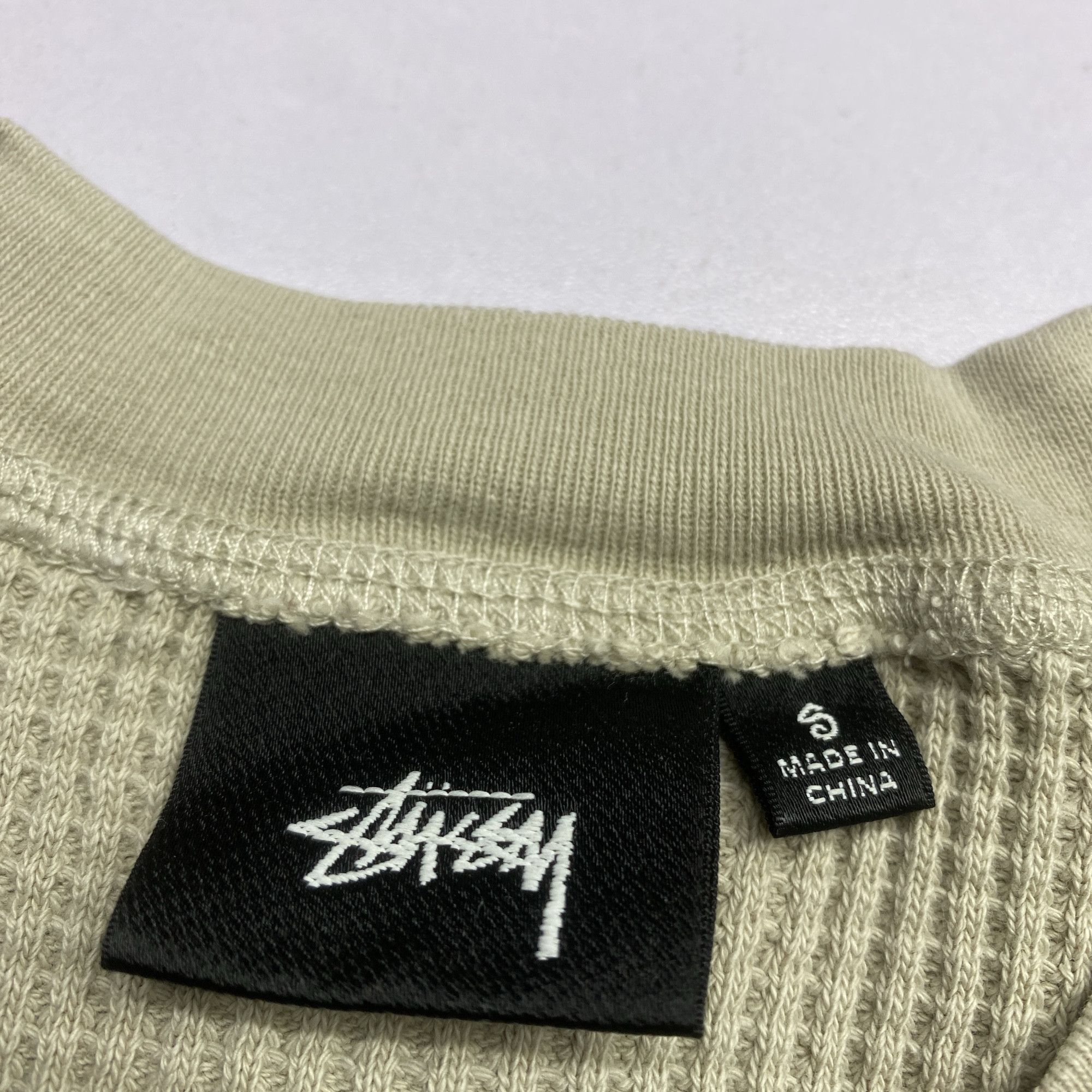 Stussy Stussy Waffle Knit Logo Long Sleeve Tee Size S Size US S / EU 44-46 / 1 - 5 Thumbnail