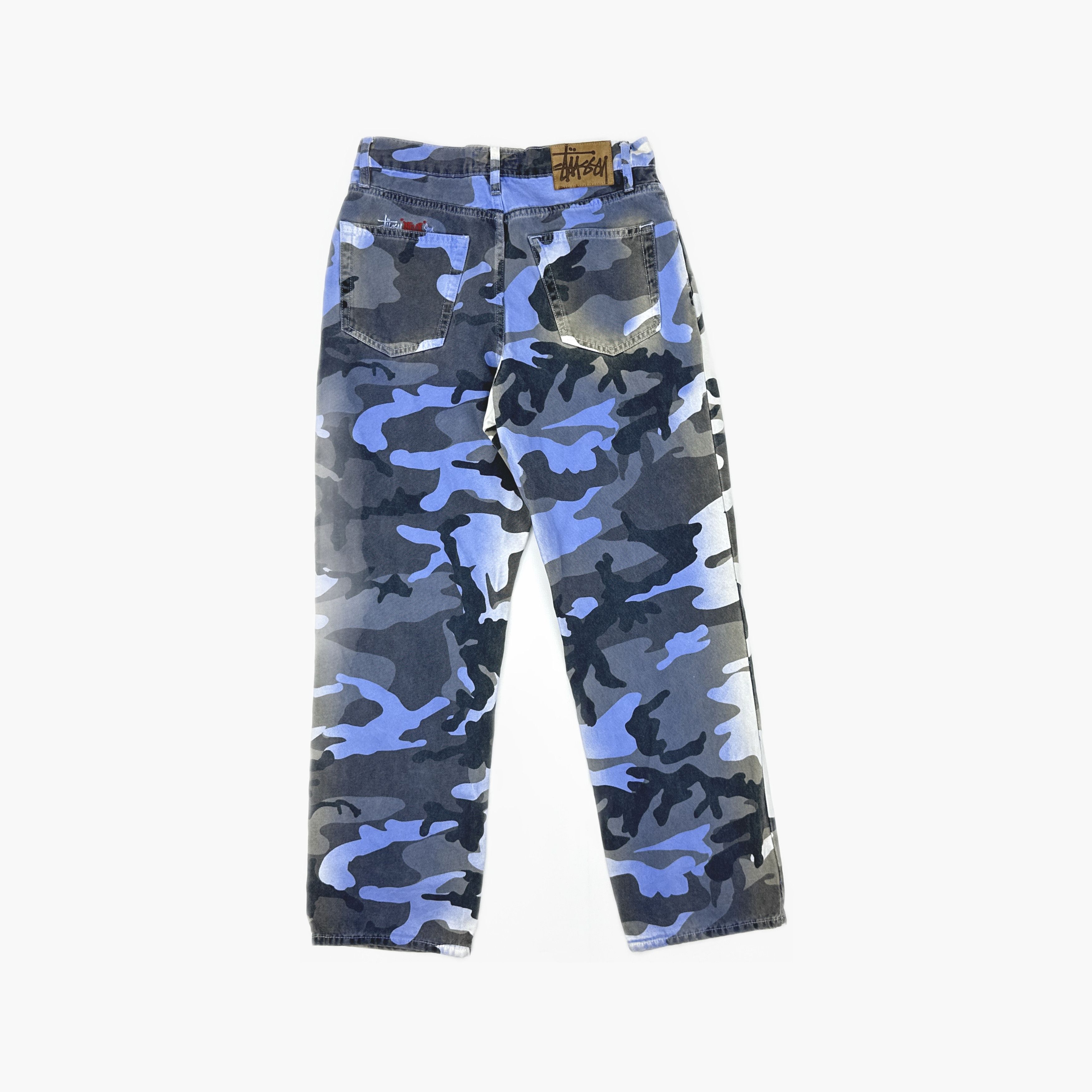 Stussy Stussy Blue Camo Big Ol' Jeans Size 28 Size US 28 / EU 44 - 2 Thumbnail