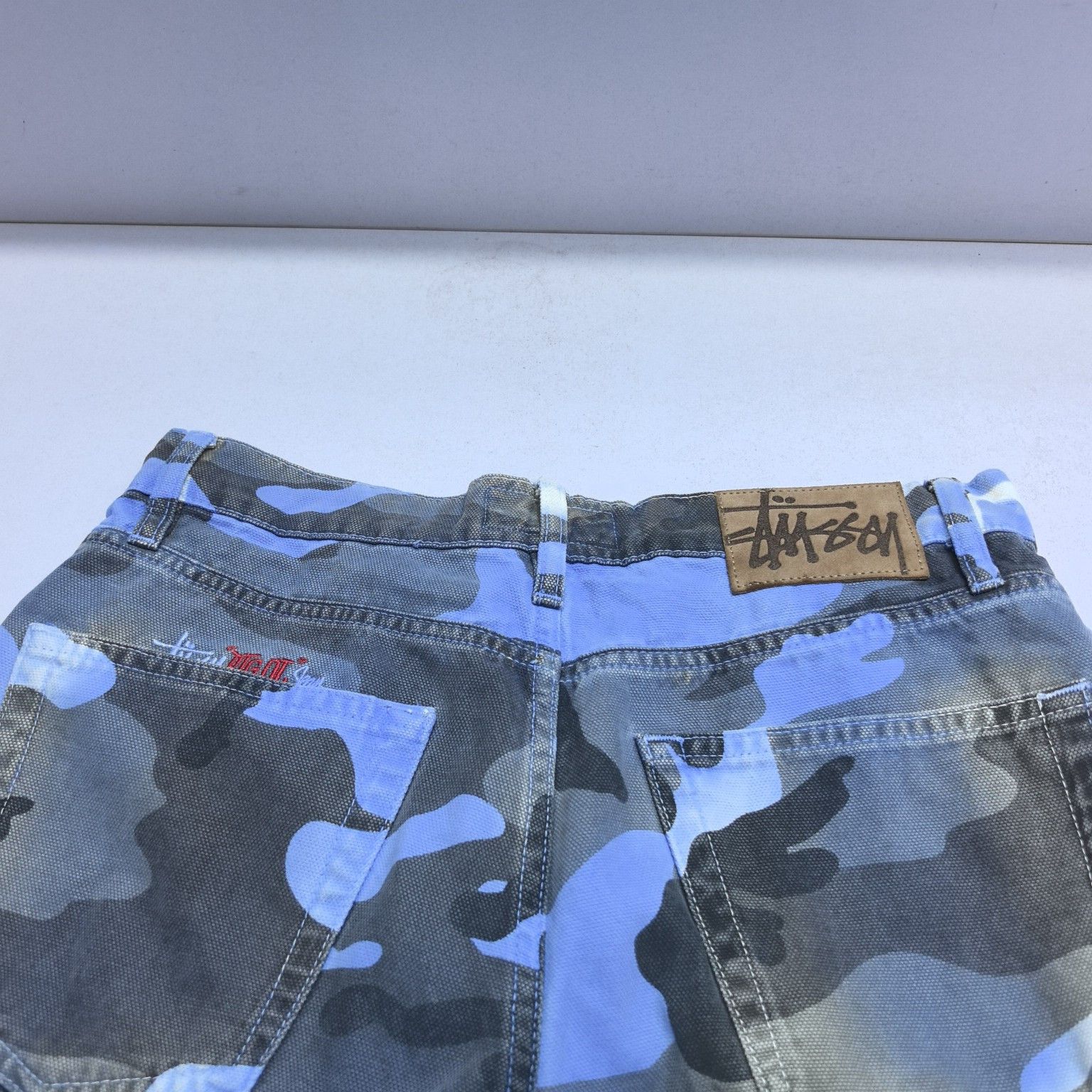 Stussy Stussy Blue Camo Big Ol' Jeans Size 28 Size US 28 / EU 44 - 6 Thumbnail