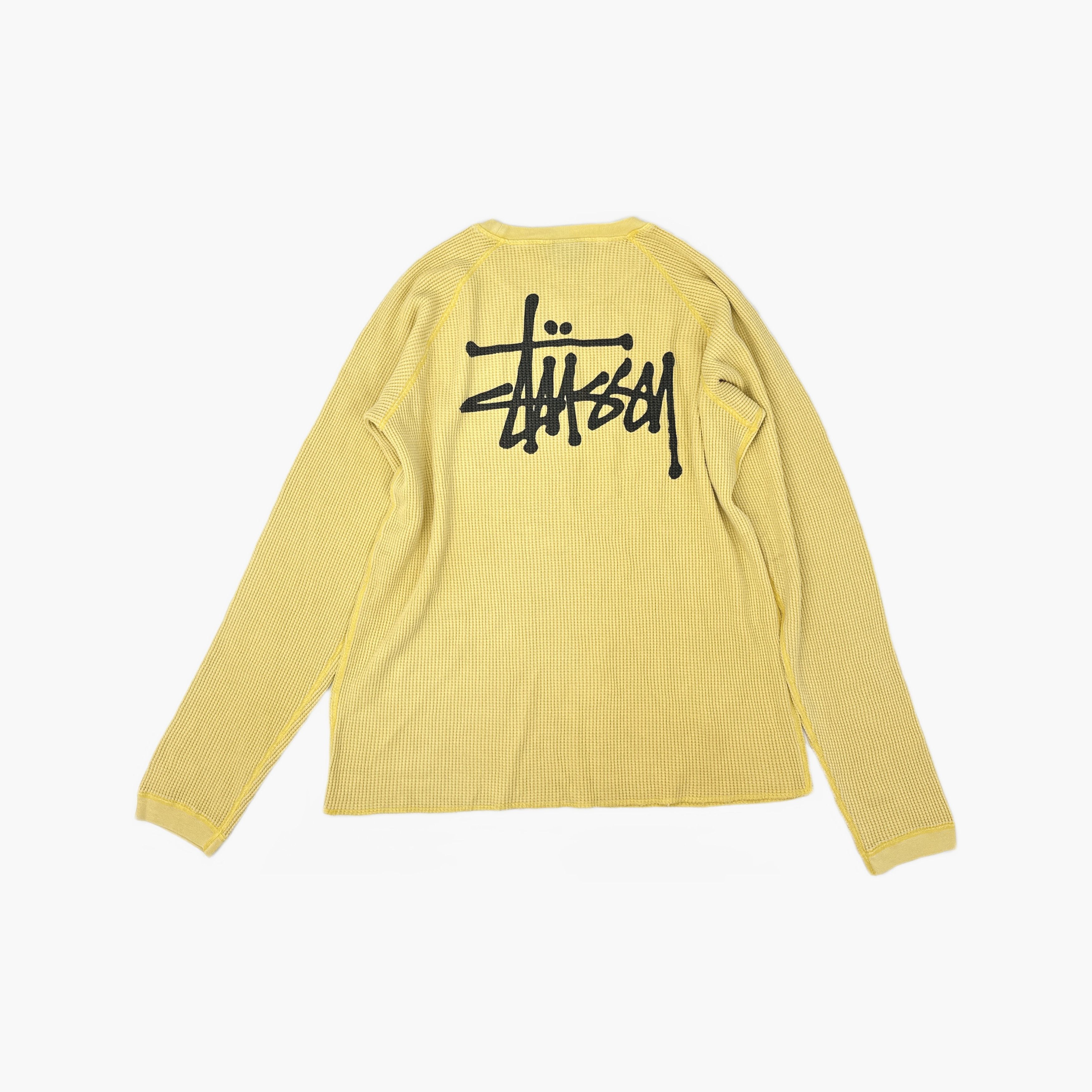 Stussy Stussy Waffle Knit Logo Long Sleeve Tee XXL Size US XXL / EU 58 / 5 - 2 Thumbnail