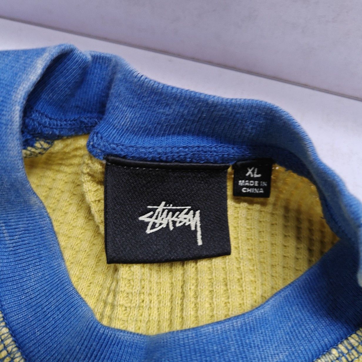 Stussy Stussy Waffle Knit Logo Long Sleeve Shirt Size XL Size US XL / EU 56 / 4 - 4 Thumbnail