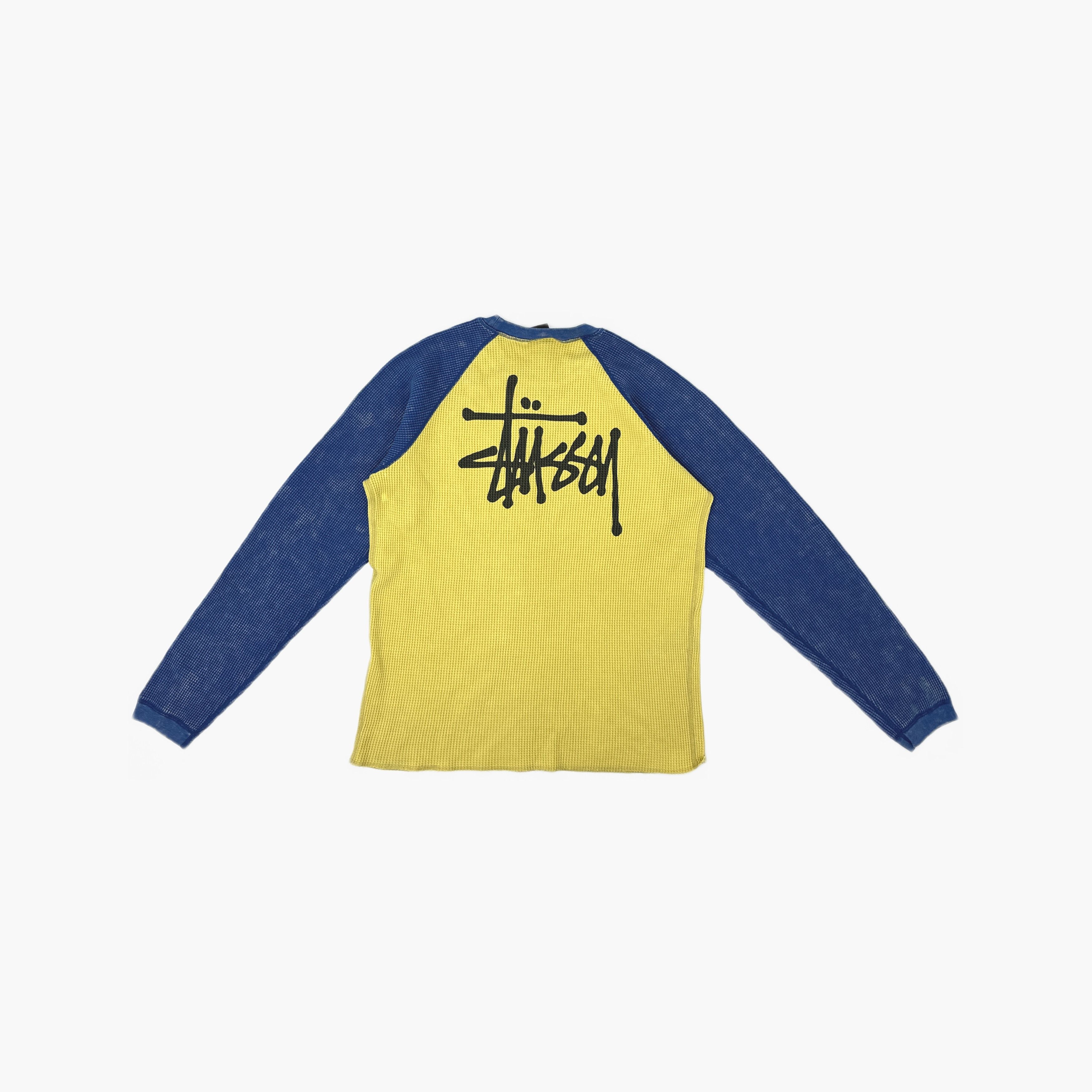 Stussy Stussy Waffle Knit Logo Long Sleeve Shirt Size XL Size US XL / EU 56 / 4 - 2 Thumbnail