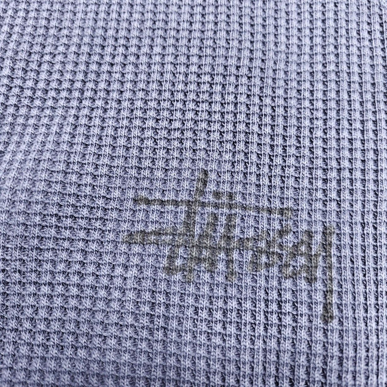 Stussy Stussy Waffle Knit Logo Long Sleeve T-Shirt Size M Size US M / EU 48-50 / 2 - 4 Thumbnail