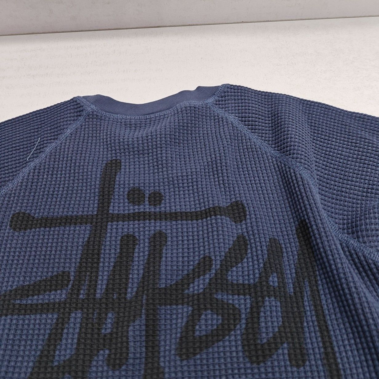 Stussy Stussy Waffle Knit Logo Long Sleeve T-Shirt Size M Size US M / EU 48-50 / 2 - 6 Thumbnail