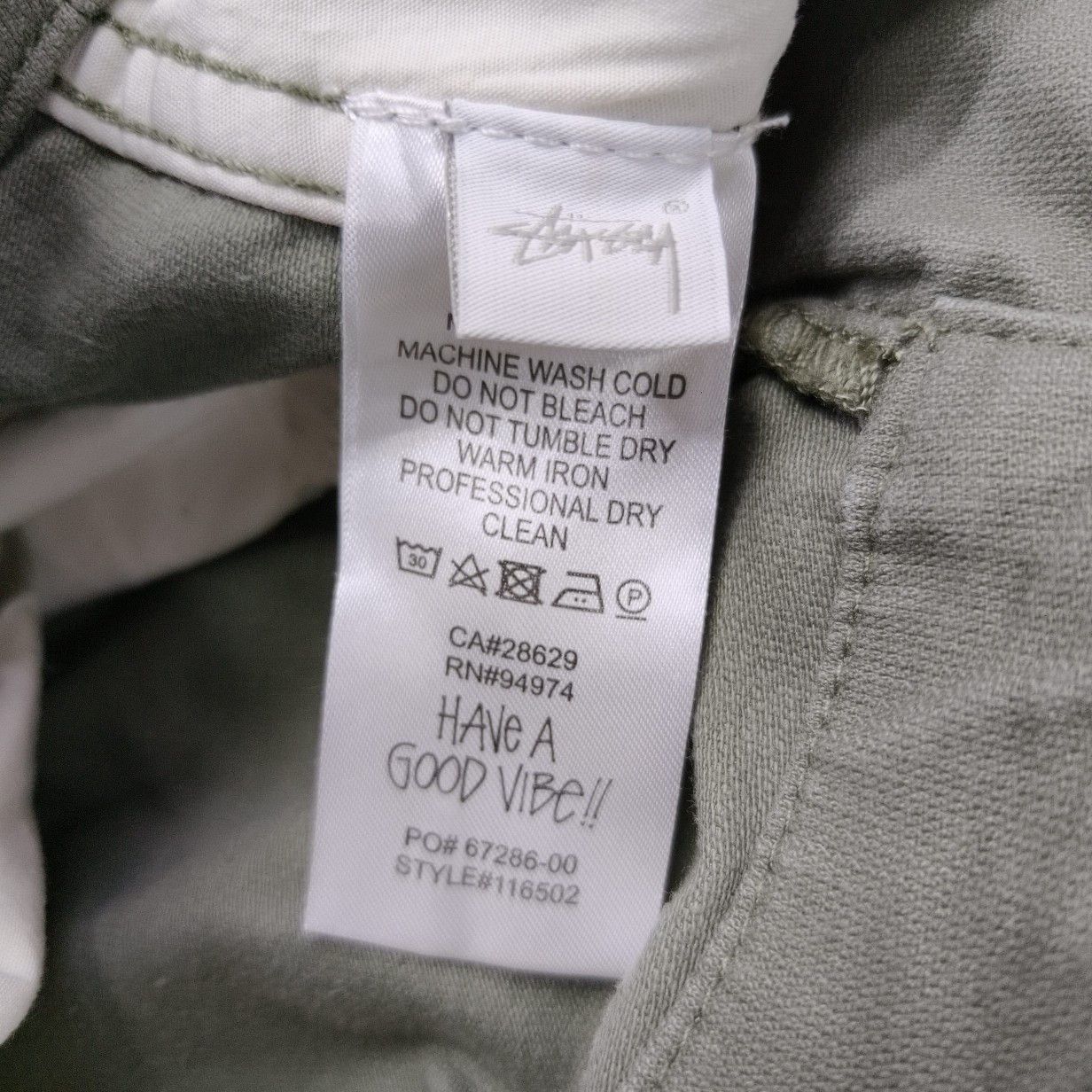 Stussy Stussy Cargo Pants Olive Size 34 Size US 34 / EU 50 - 4 Thumbnail