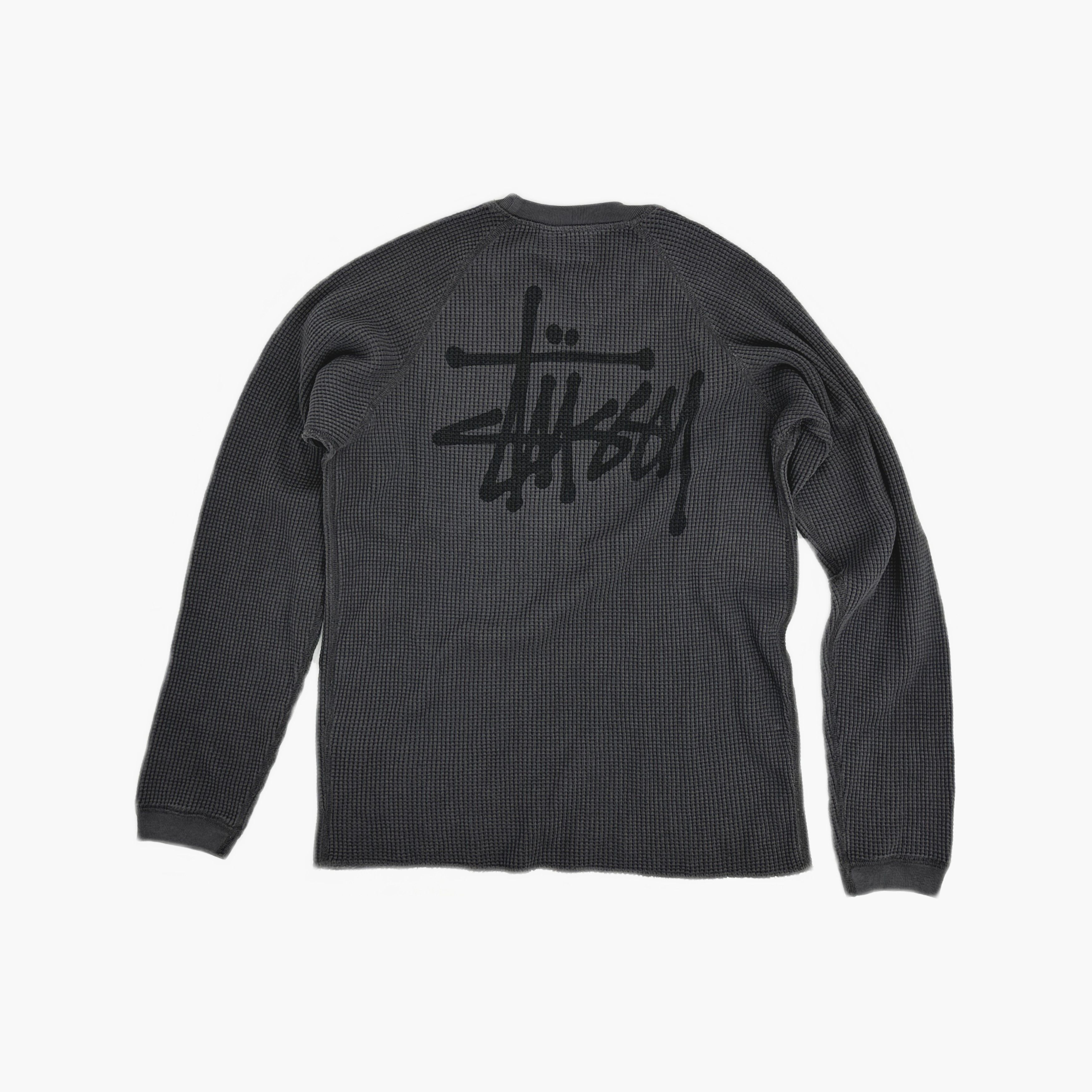 Stussy Stussy Raglan Thermal Long Sleeve T-Shirt Size S Size US S / EU 44-46 / 1 - 2 Thumbnail