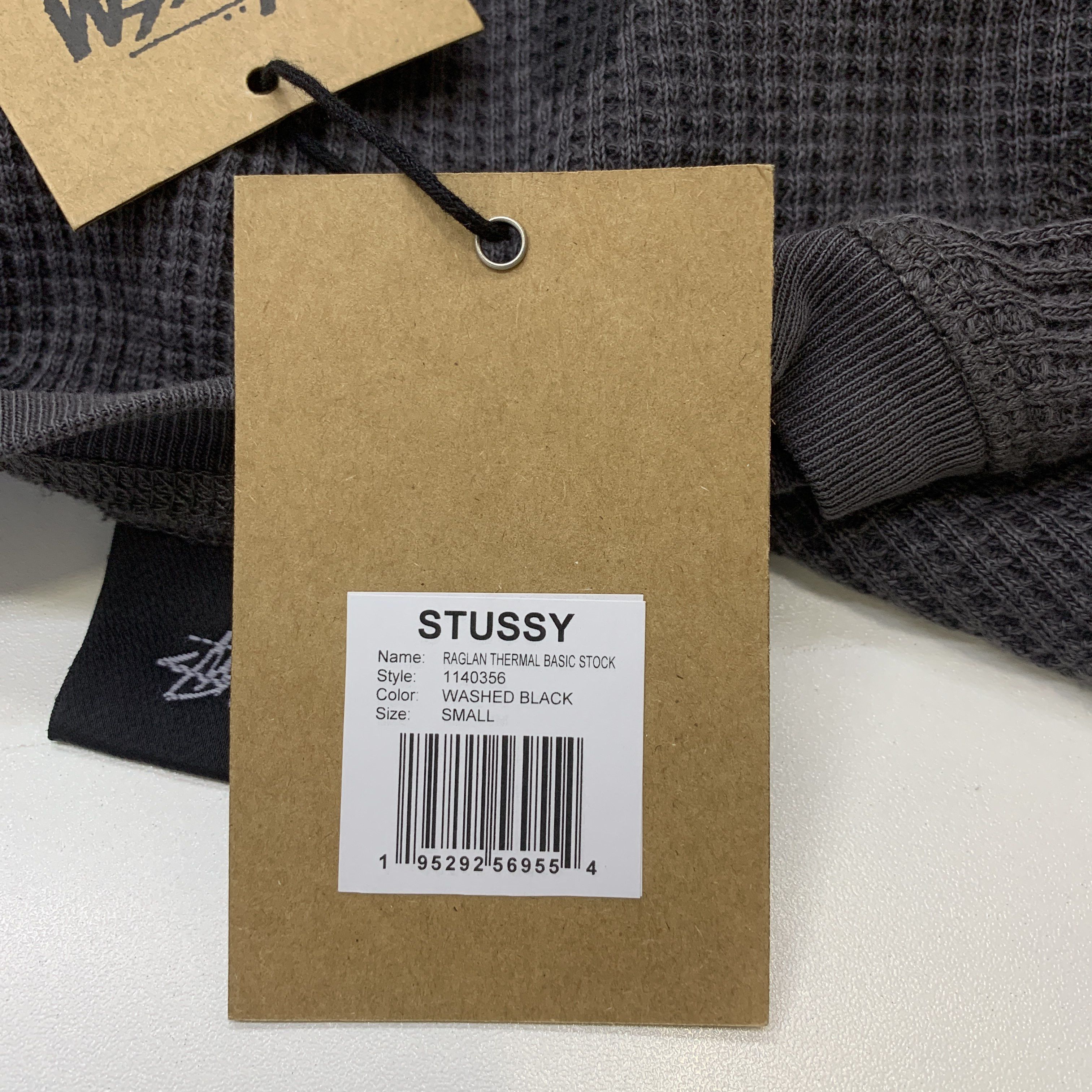 Stussy Stussy Raglan Thermal Long Sleeve T-Shirt Size S Size US S / EU 44-46 / 1 - 5 Thumbnail