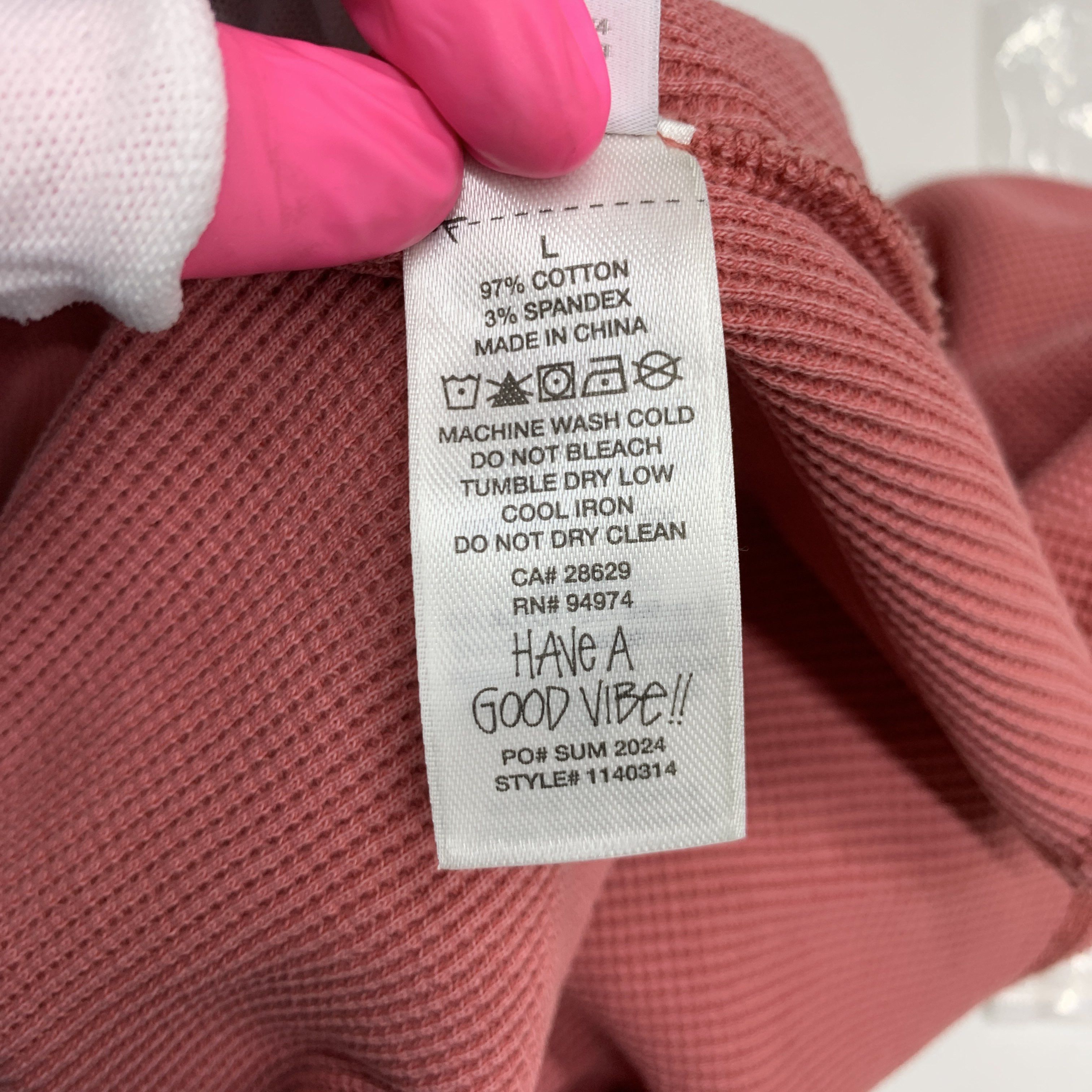 Stussy Stussy Basic Stock Thermal Long Sleeve T-Shirt Size L Size US L / EU 52-54 / 3 - 4 Thumbnail