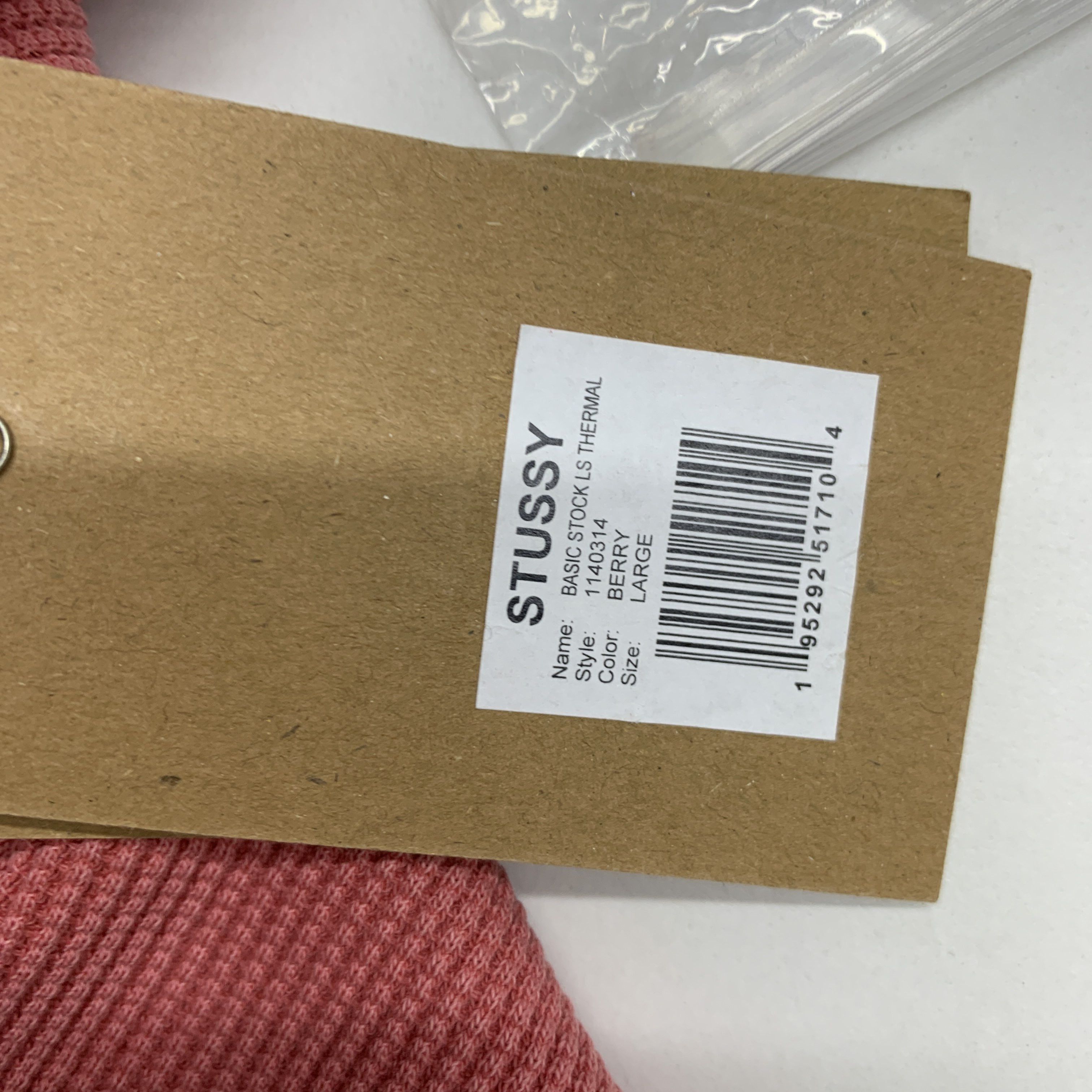 Stussy Stussy Basic Stock Thermal Long Sleeve T-Shirt Size L Size US L / EU 52-54 / 3 - 3 Thumbnail