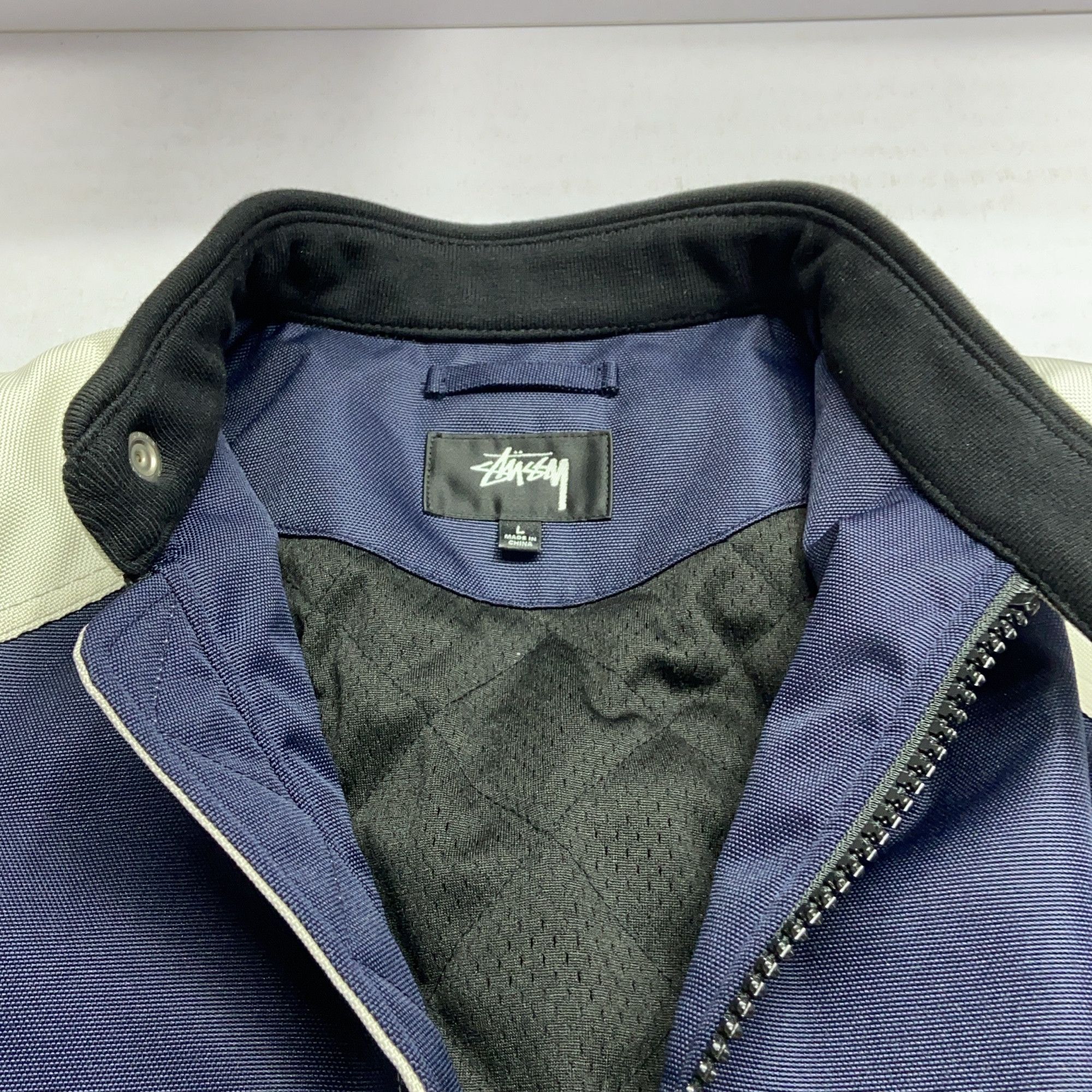 Stussy Stussy Contrast Panel Moto Jacket Size L Size US L / EU 52-54 / 3 - 6 Thumbnail
